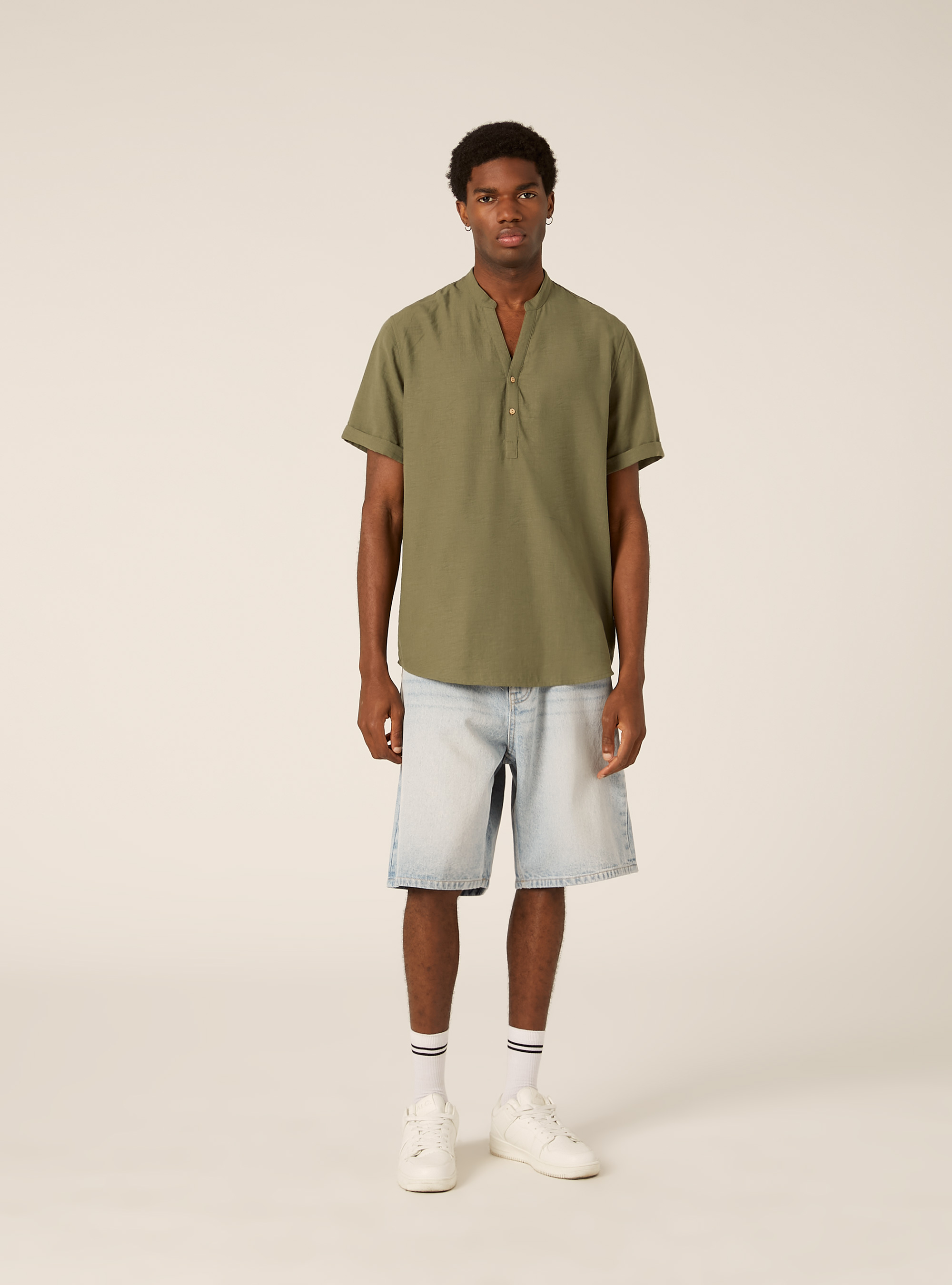 Chemise avec col officier, KY2 KAKY MEDIUM