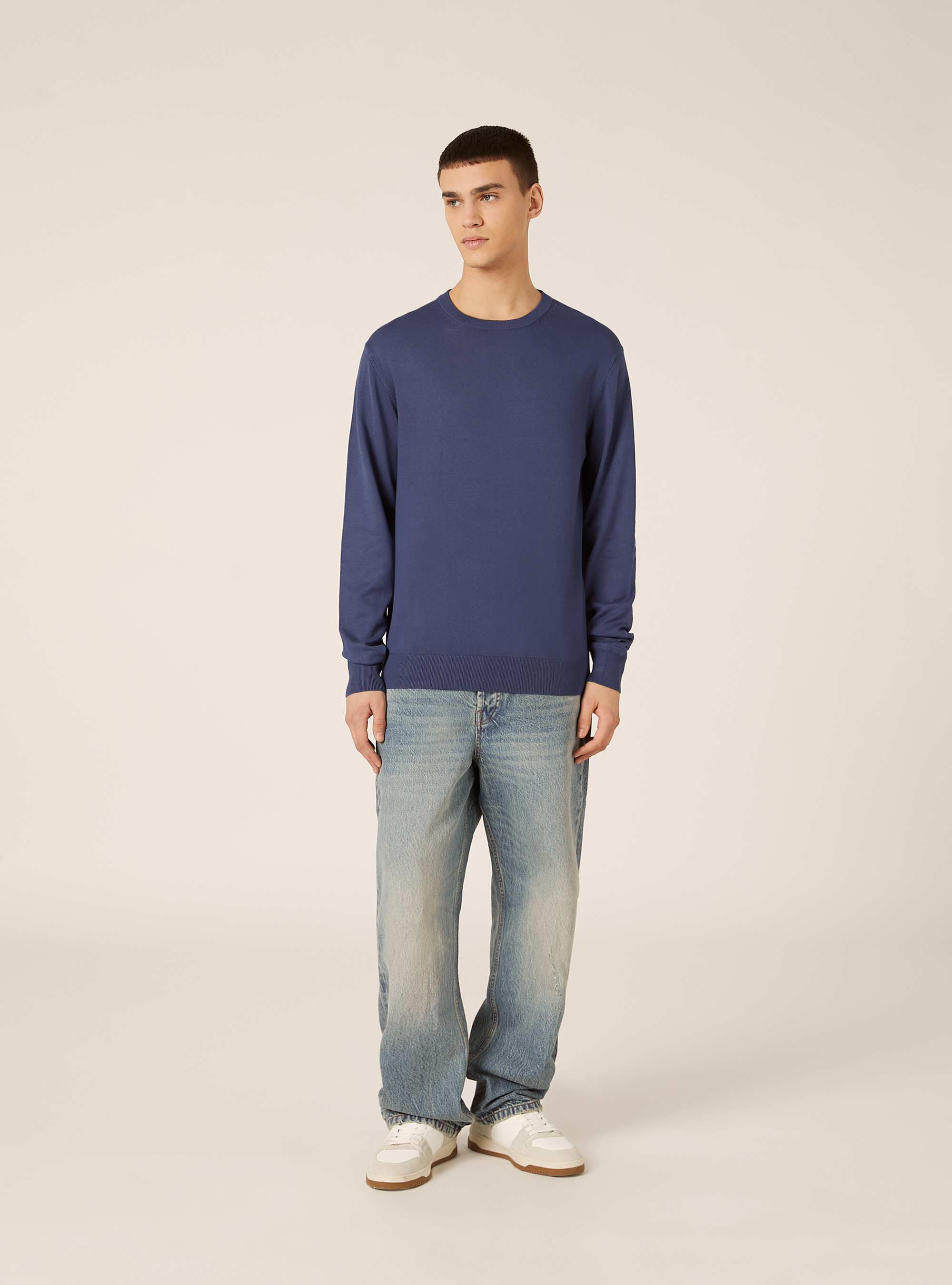 Pullover in sustainable Ecovero viscose, BL3 BLUE LIGHT