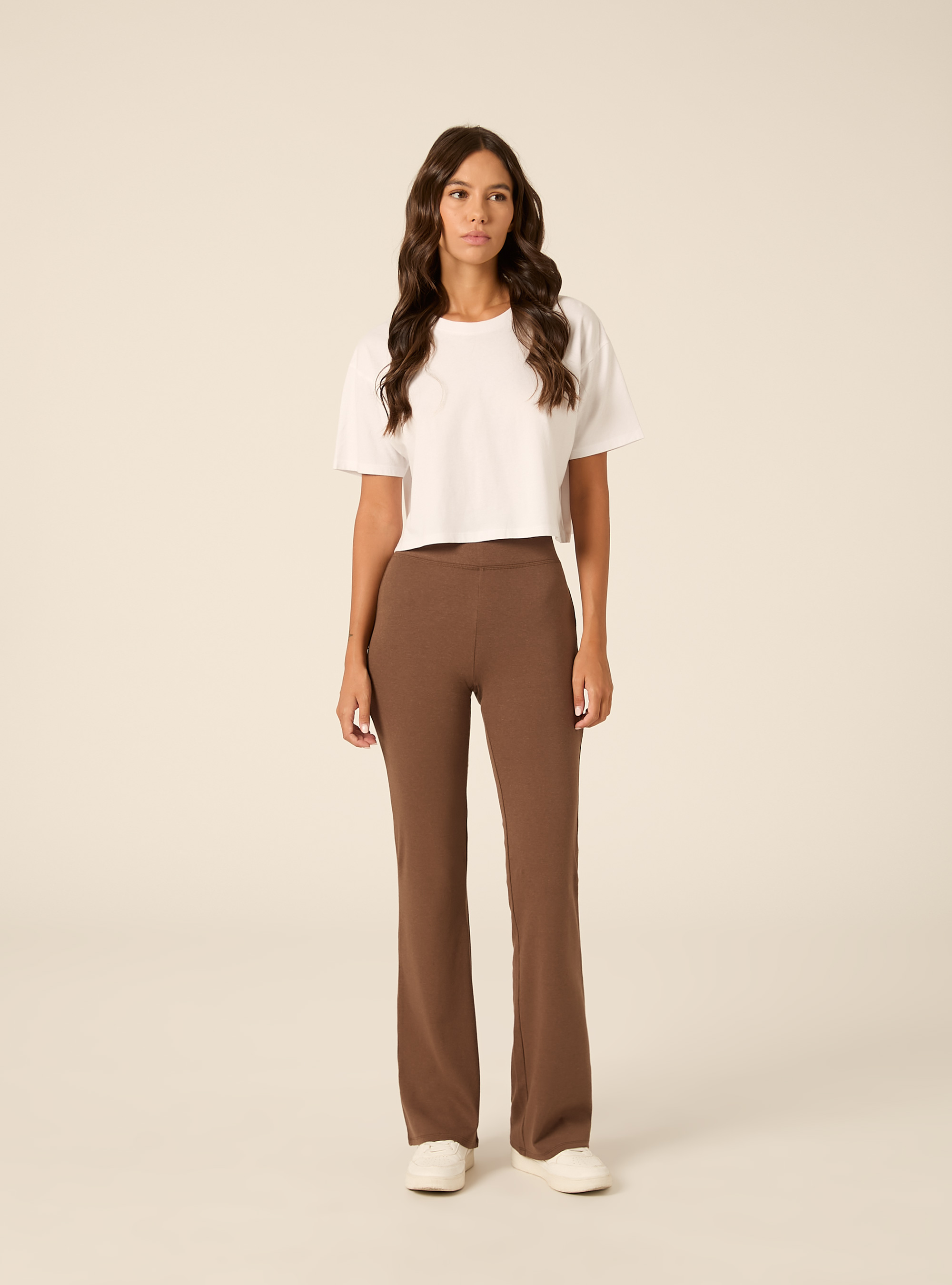 Leggings acampanados, BR2 BROWN MEDIUM