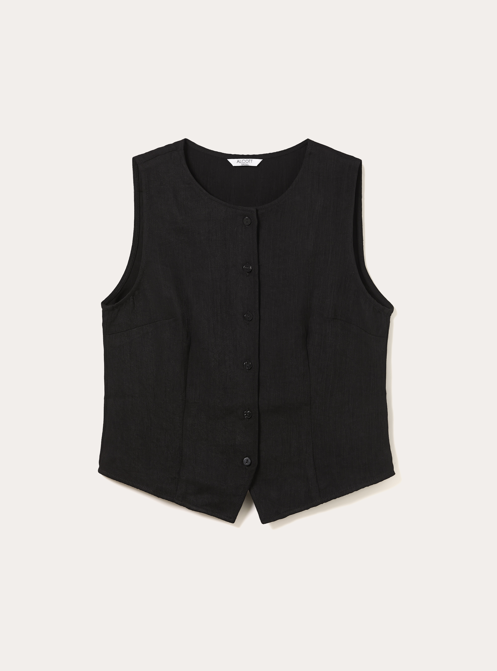 Ma&szlig;geschneiderte Weste mit Struktur, BK1 BLACK