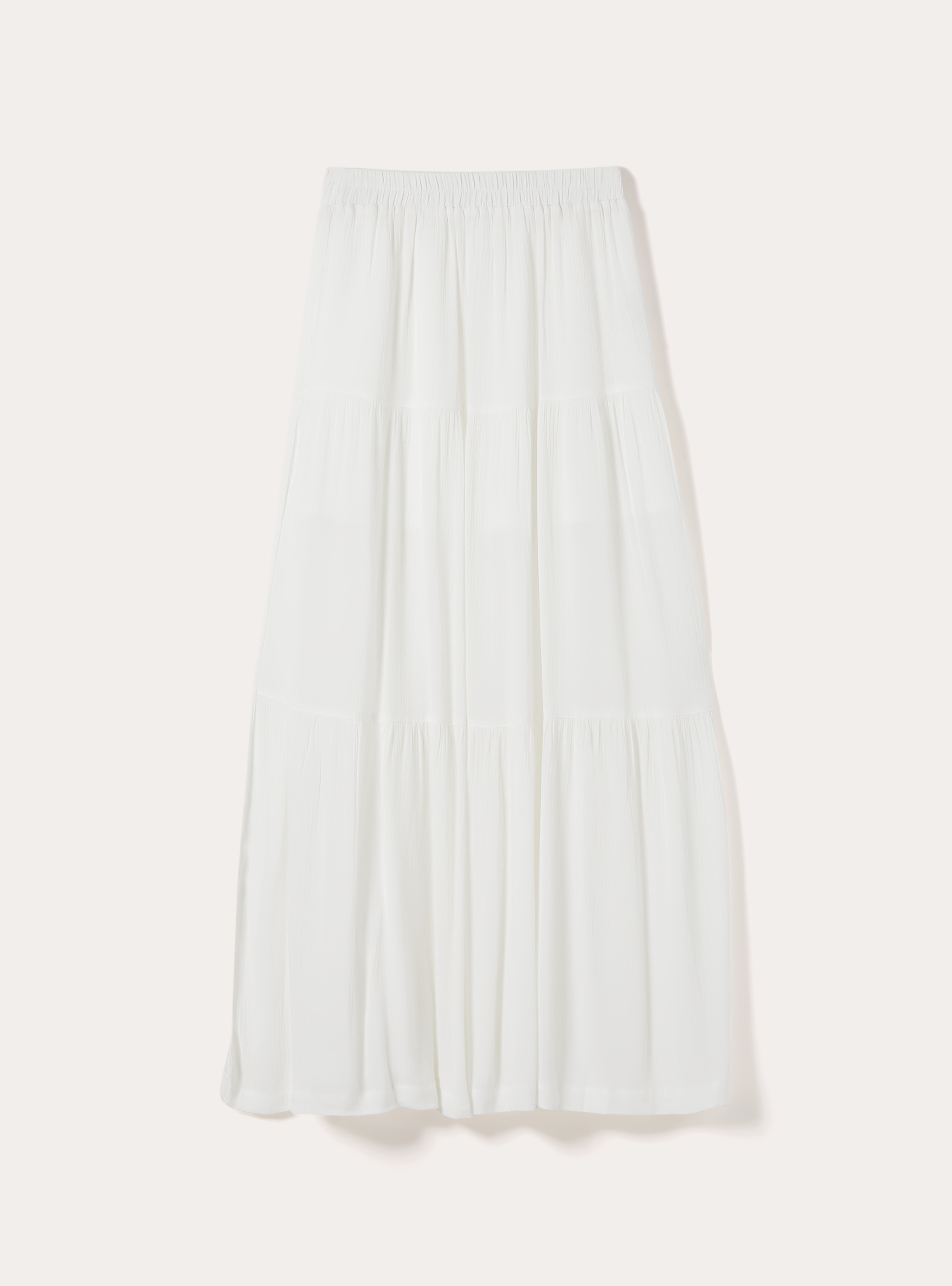 Jupe longue boh&egrave;me, WH2 WHITE