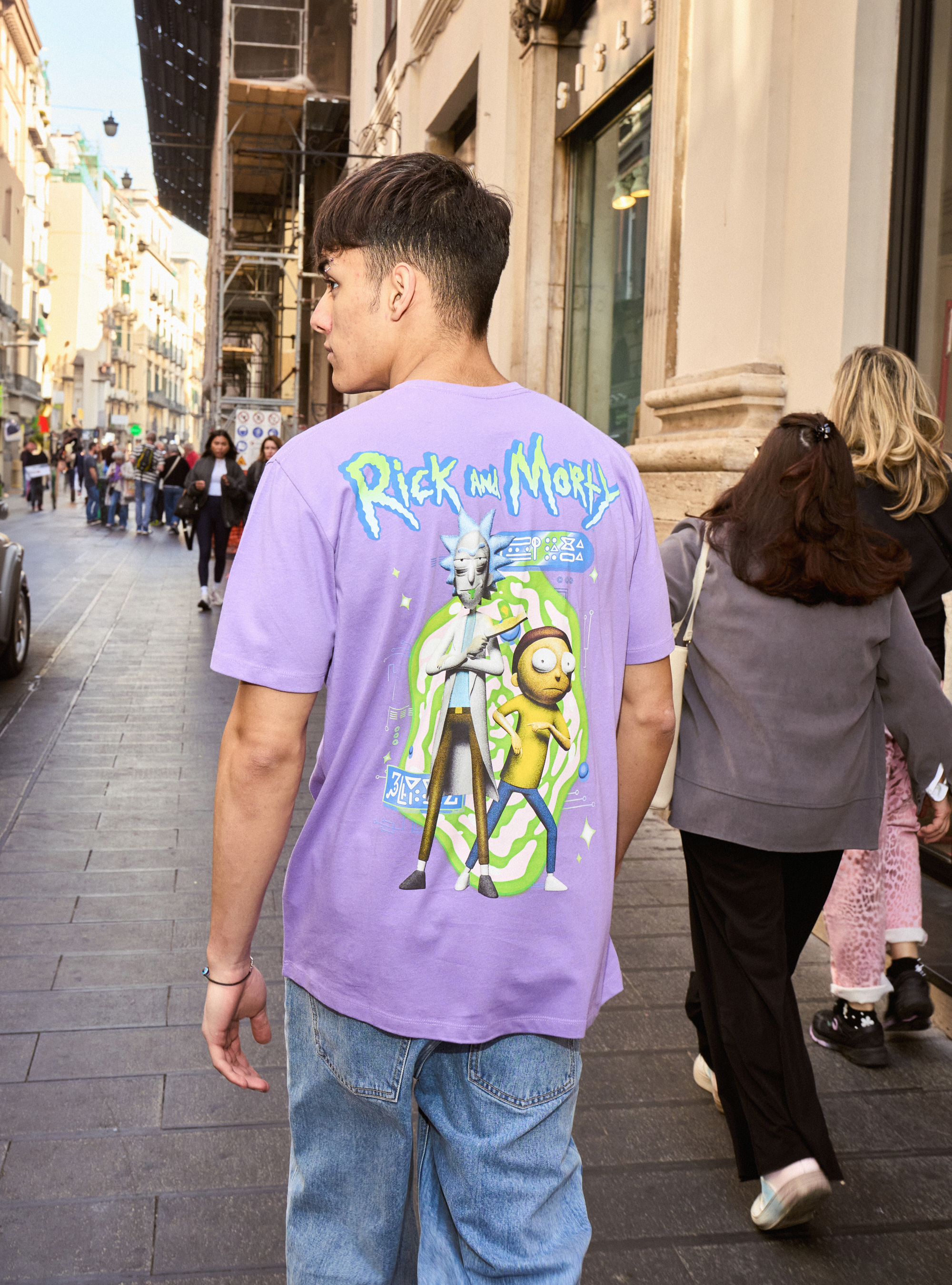Rick and Morty / Alcott T-shirt, LC2 LILLAC MEDIUM