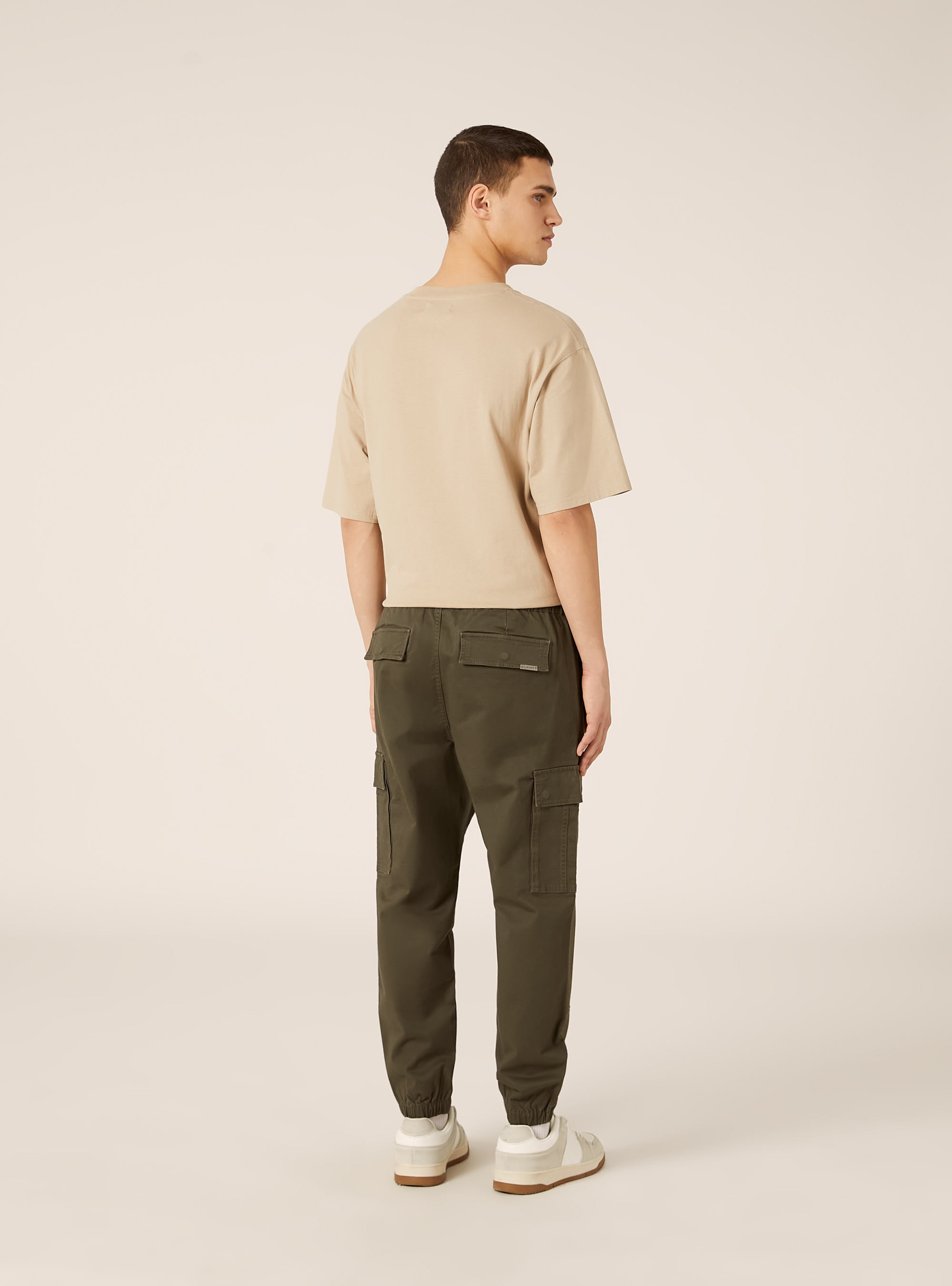 Twill cargo pants, KY2 KAKY MEDIUM