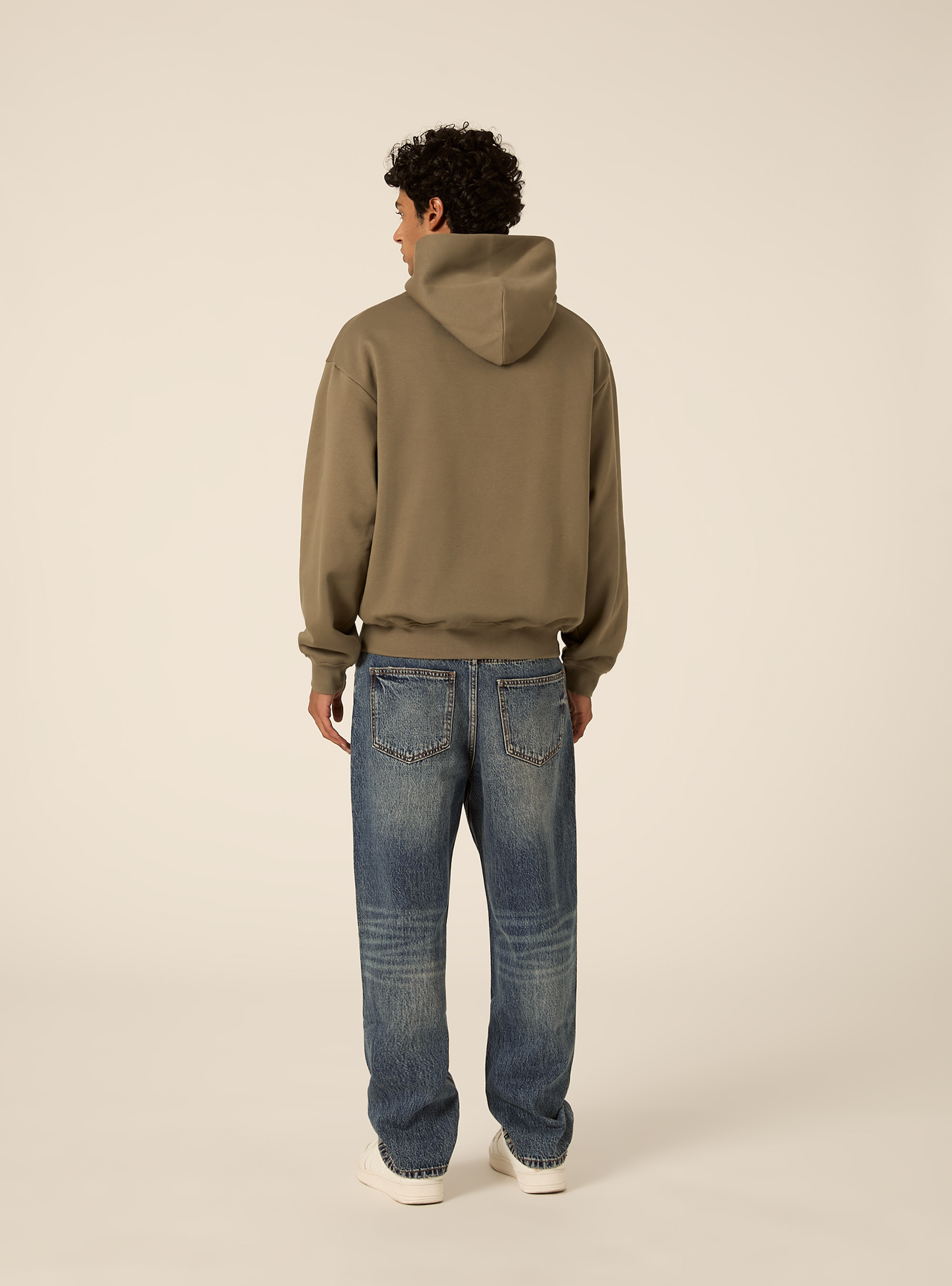 Boxy fit kapuzenpullover, KY2 KAKY MEDIUM