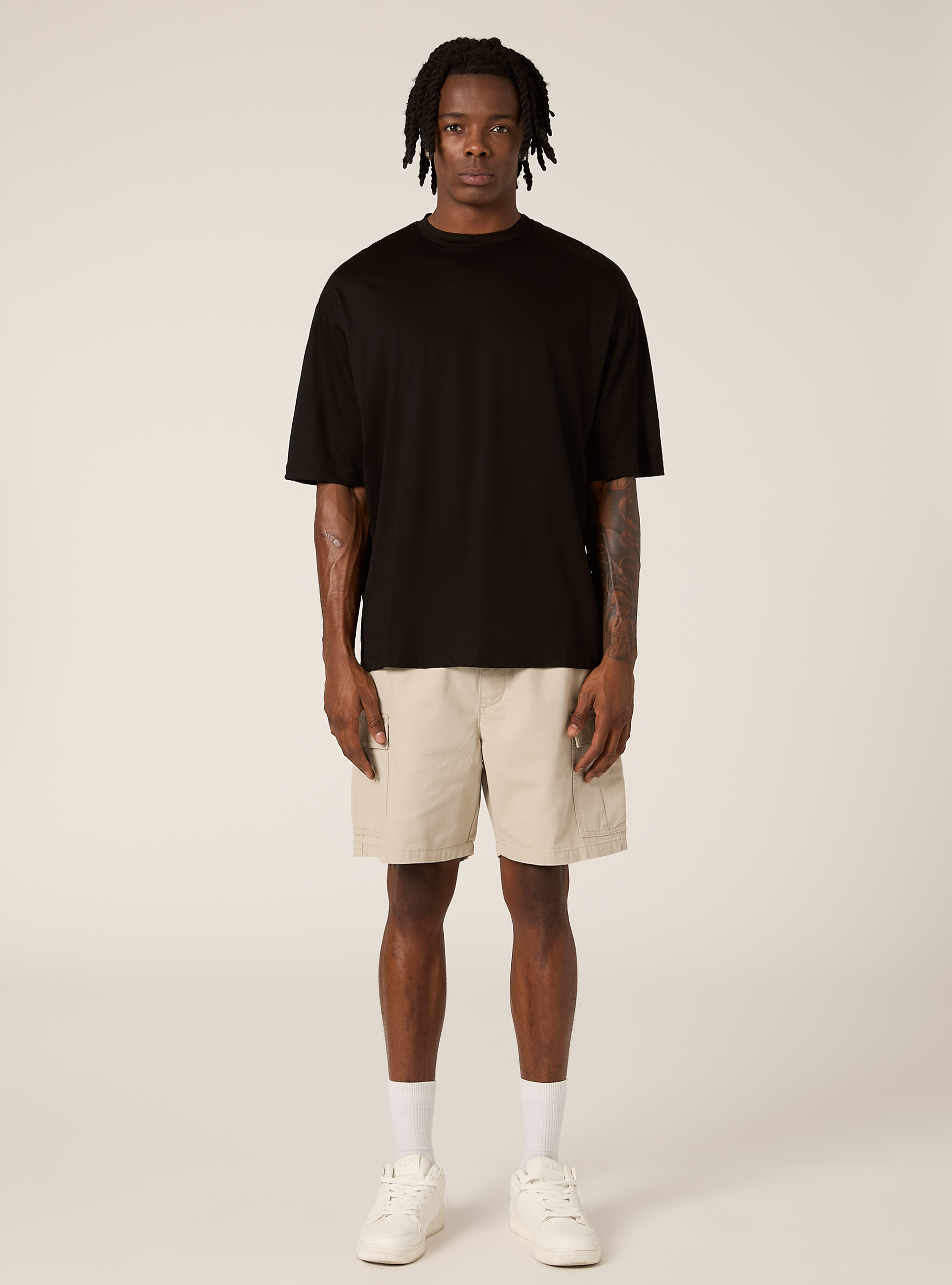 Boxy fit T-shirt, BK1 BLACK