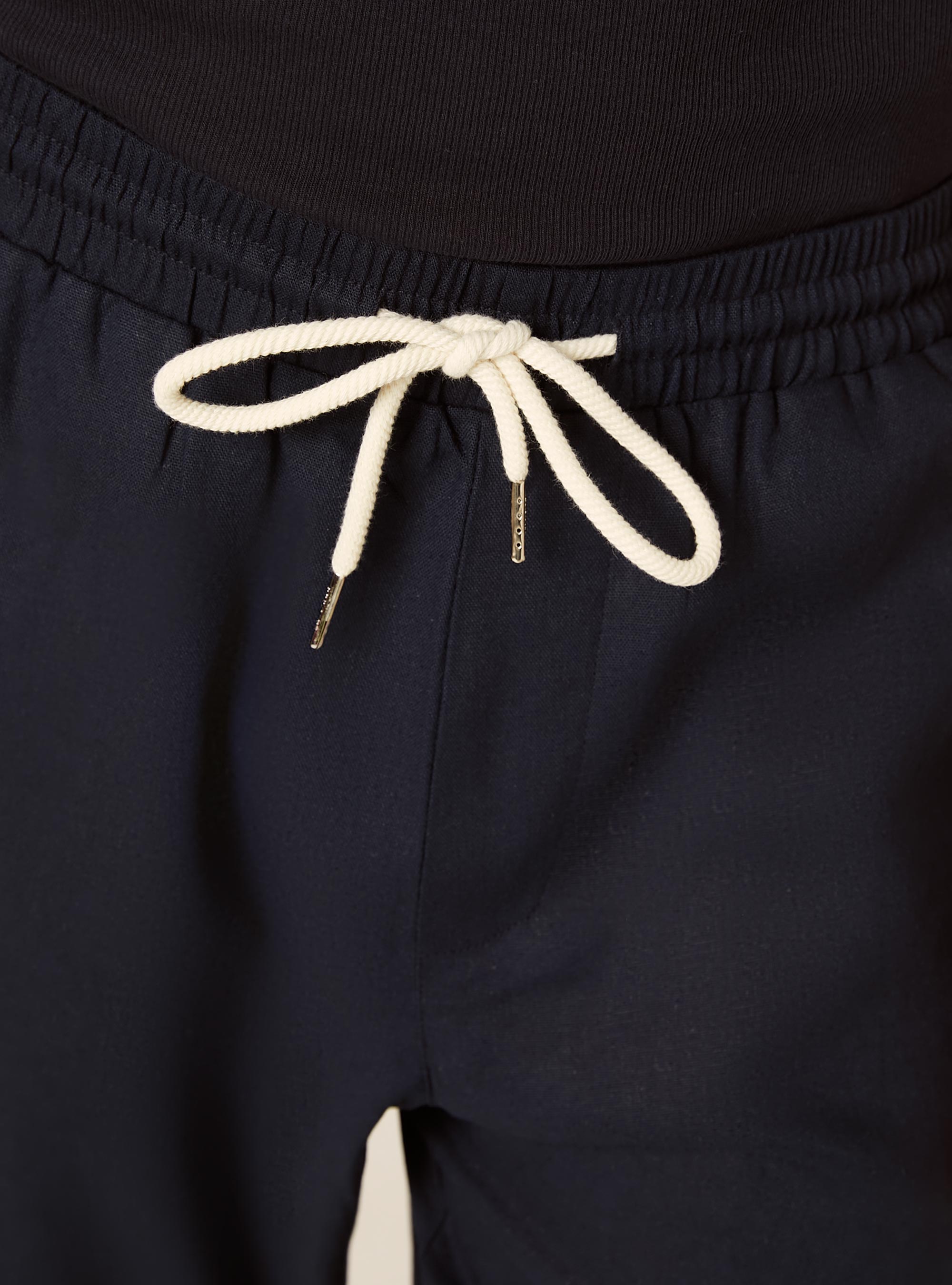 Jogginghose aus Leinenmischung, NA1 NAVY DARK