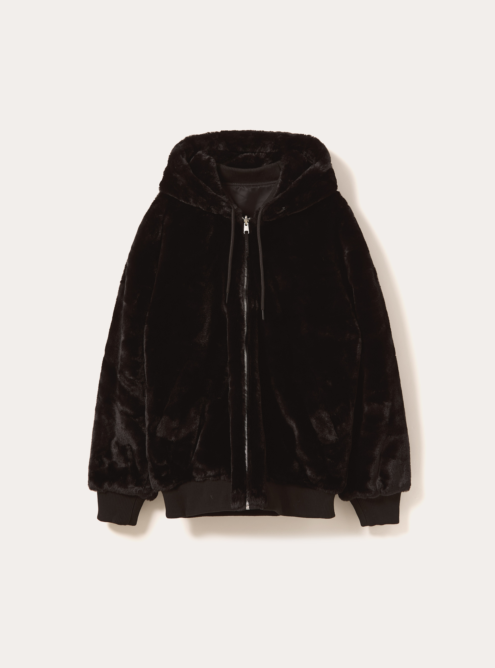 Veste r&eacute;versible avec capuche, BK1 BLACK
