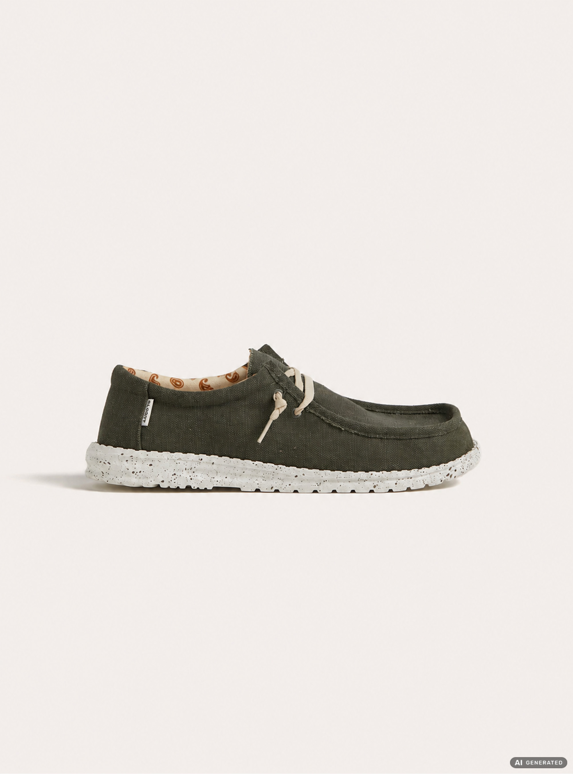Scarpe Mocassino in Tela con Lacci, KAKY MEDIO