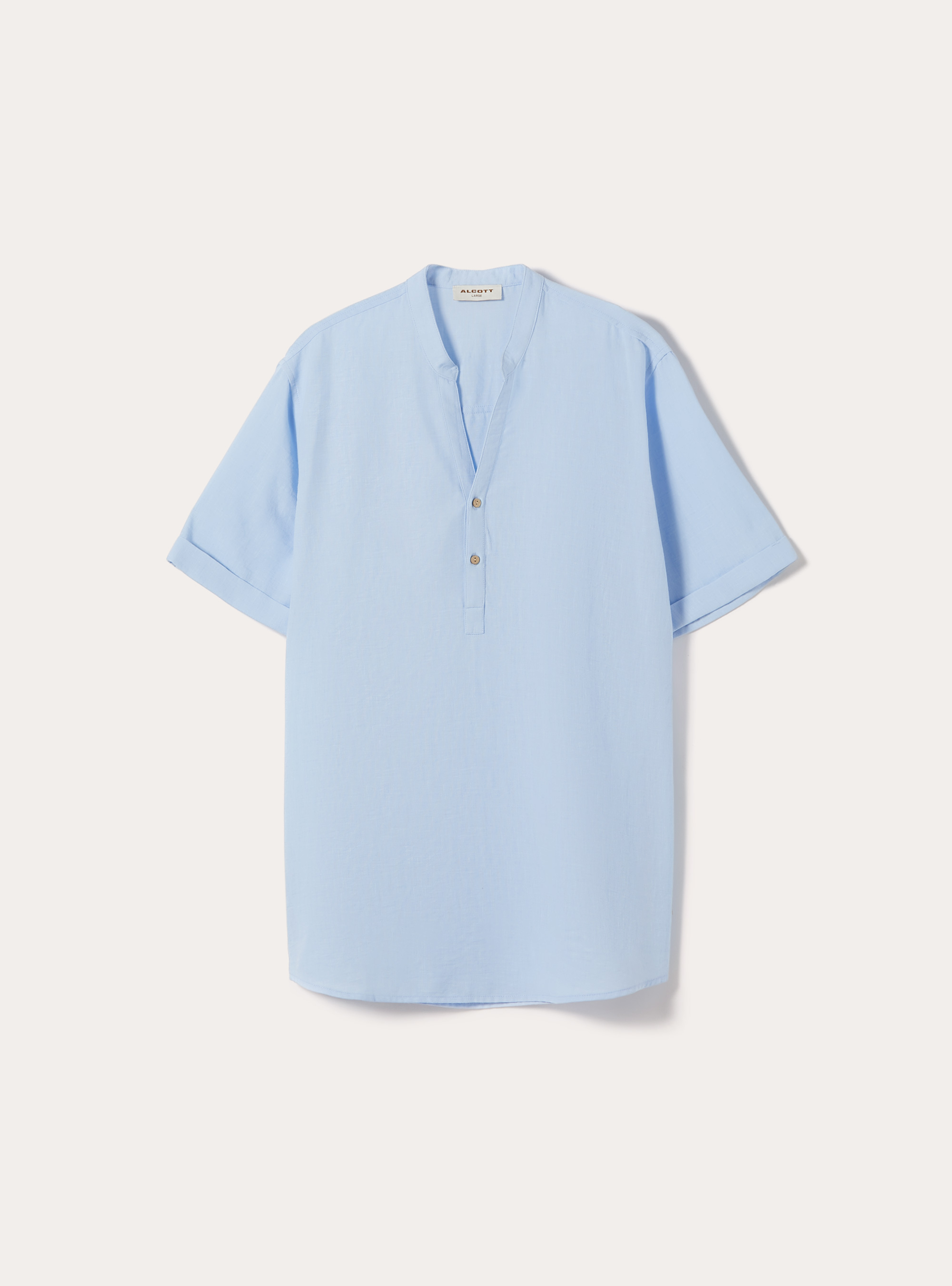 Chemise avec col officier, AZ3 AZURE LIGHT