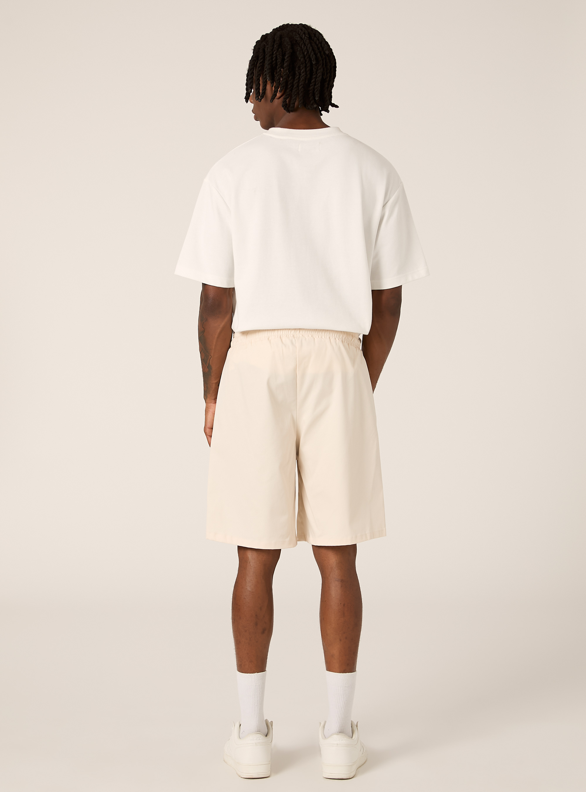 Bermudas cargo de algod&oacute;n, CR3 CREAM LIGHT