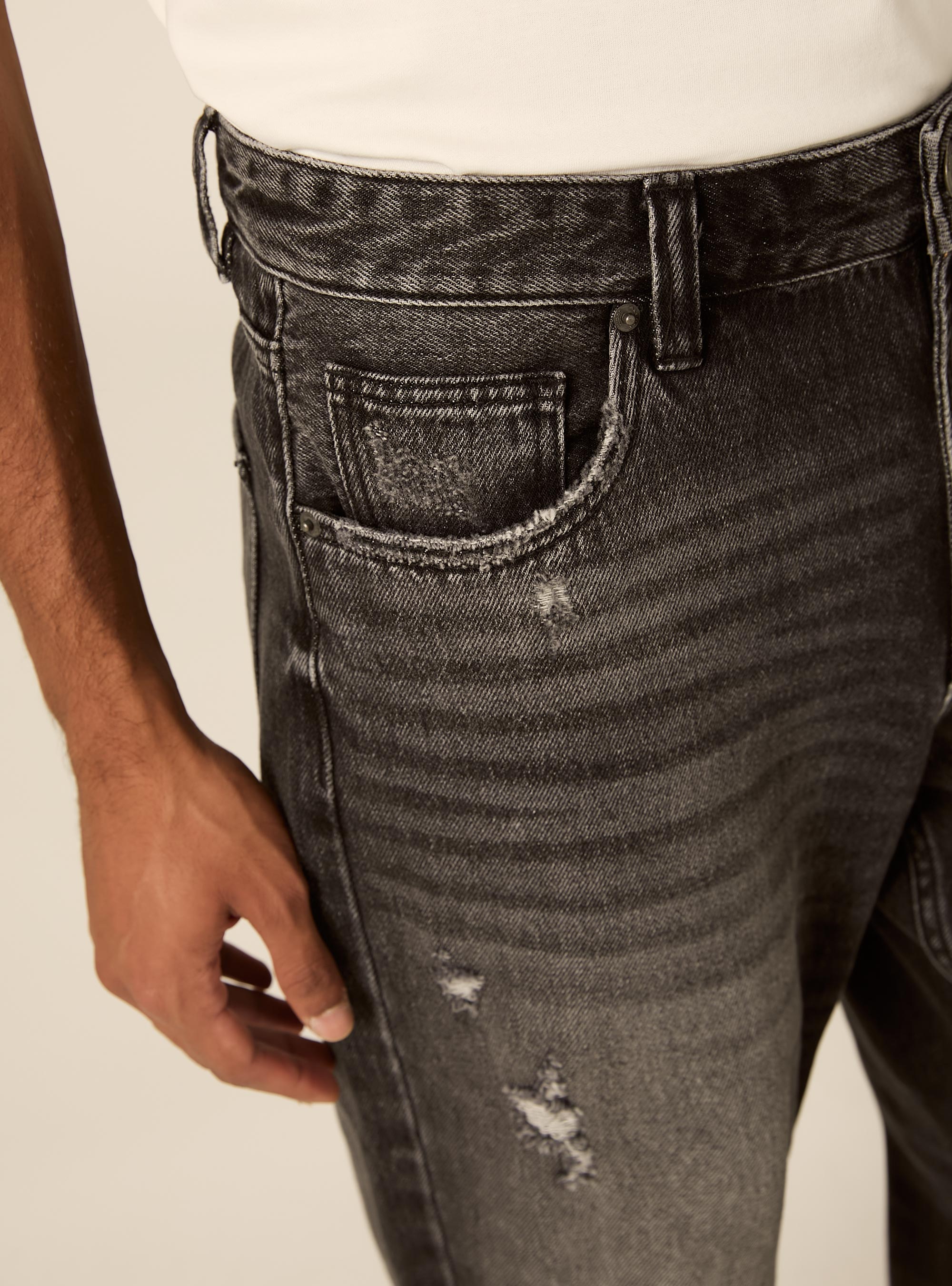 Straight fit jeans, D000 BLACK