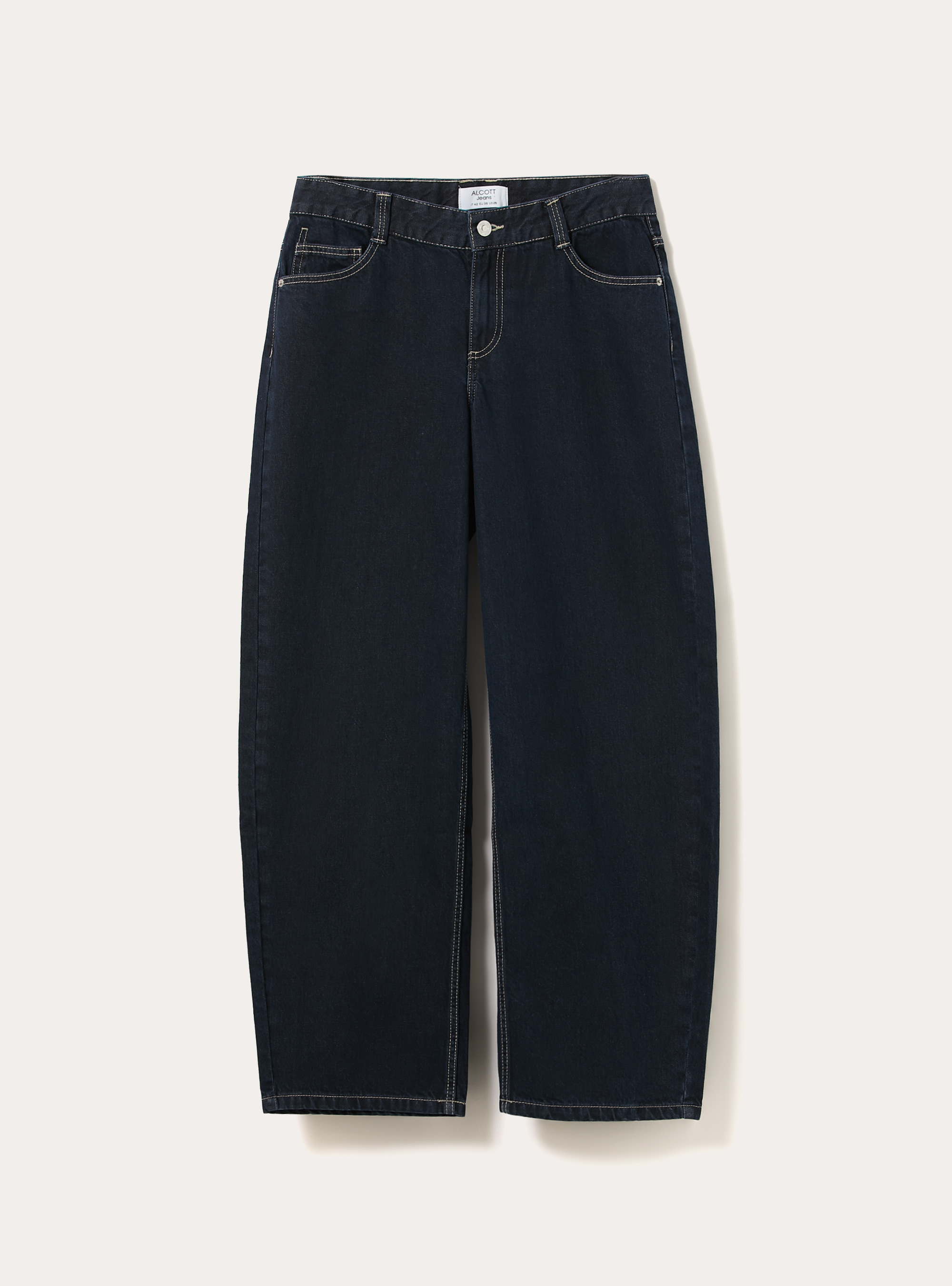 Vaqueros baggy barrel, D001 DEEP BLUE