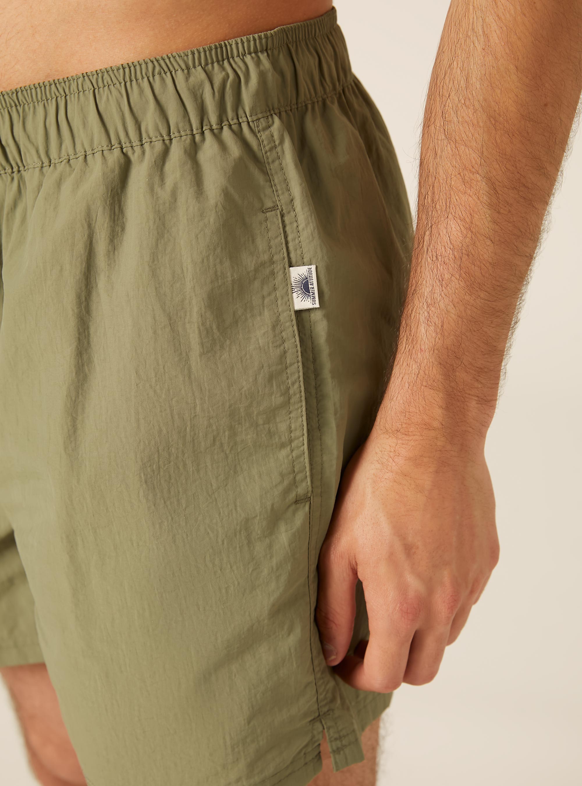 Short de Bain Bermuda &agrave; Cordon de Serrage, KY3 KAKY LIGHT