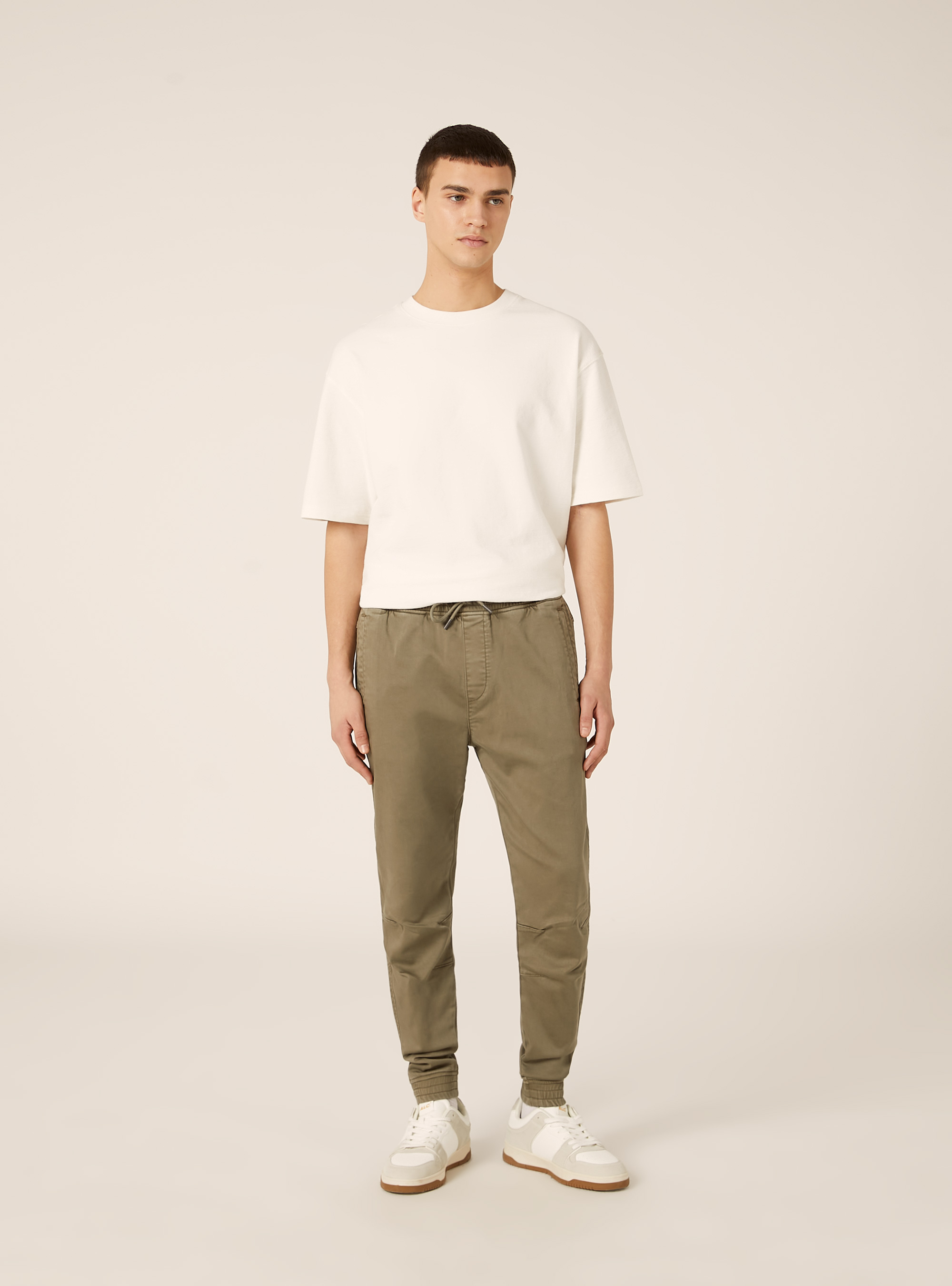 Pantaloni jogger in cotone, KAKY SCURO