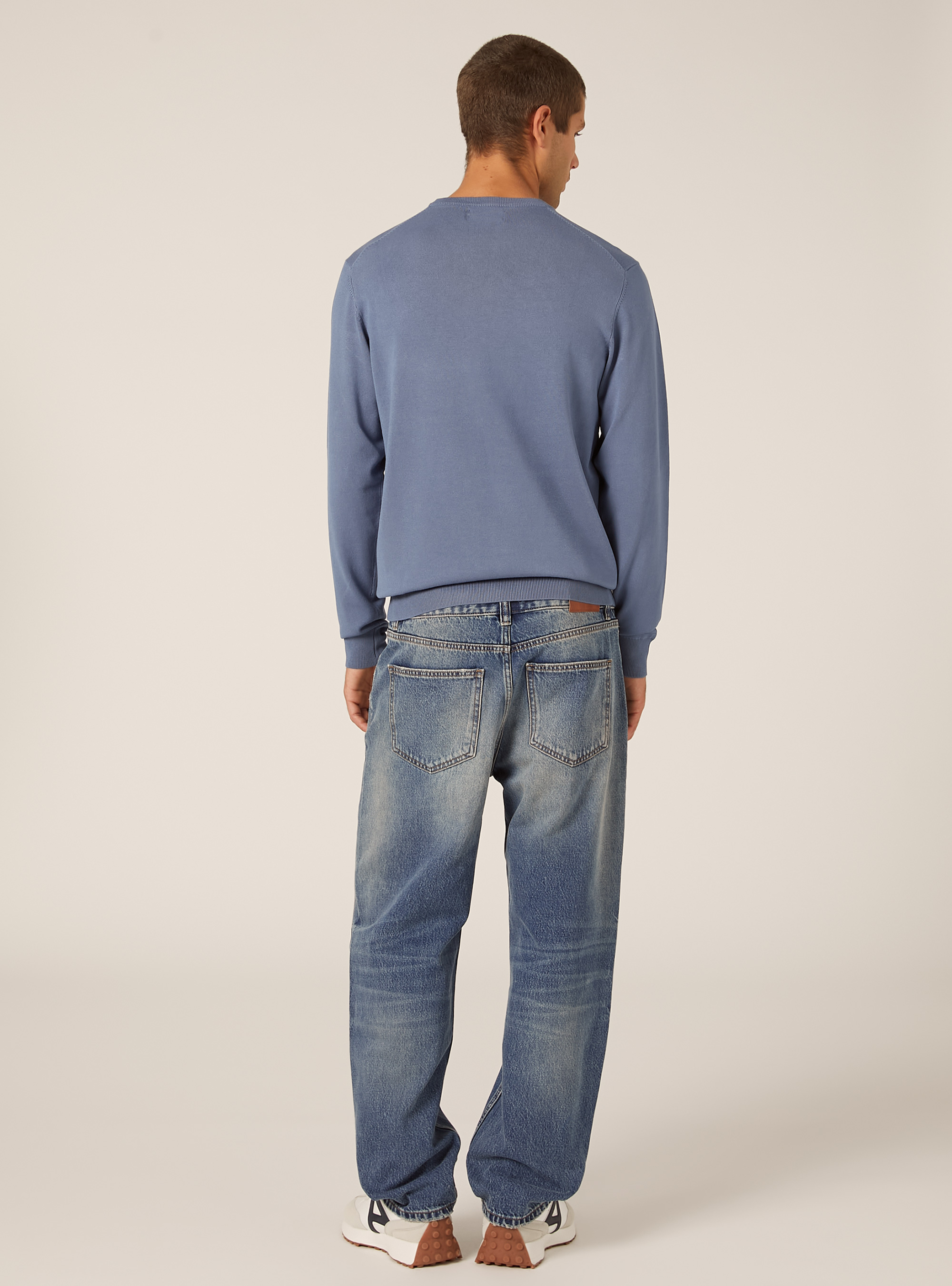 Pull &agrave; col rond en viscose Ecovero, IN2 INDIGO MEDIUM