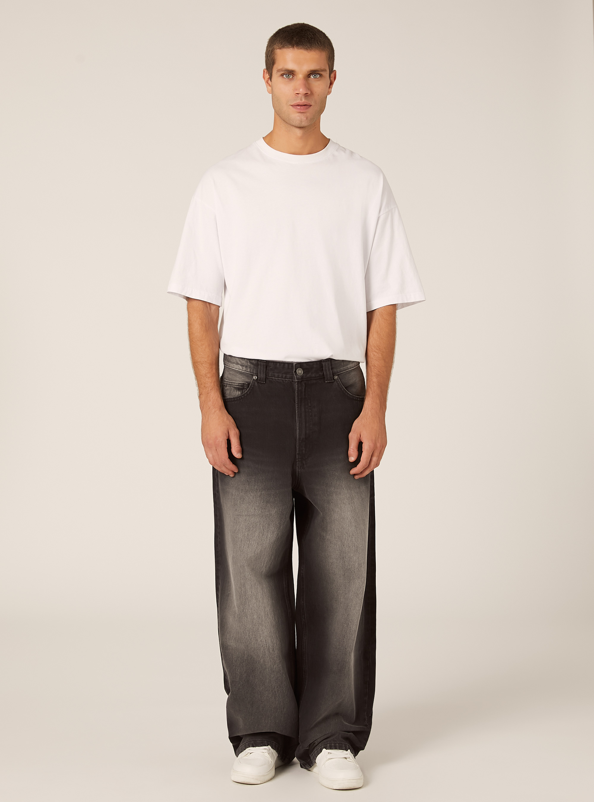Jeans coupe super baggy, D000 BLACK