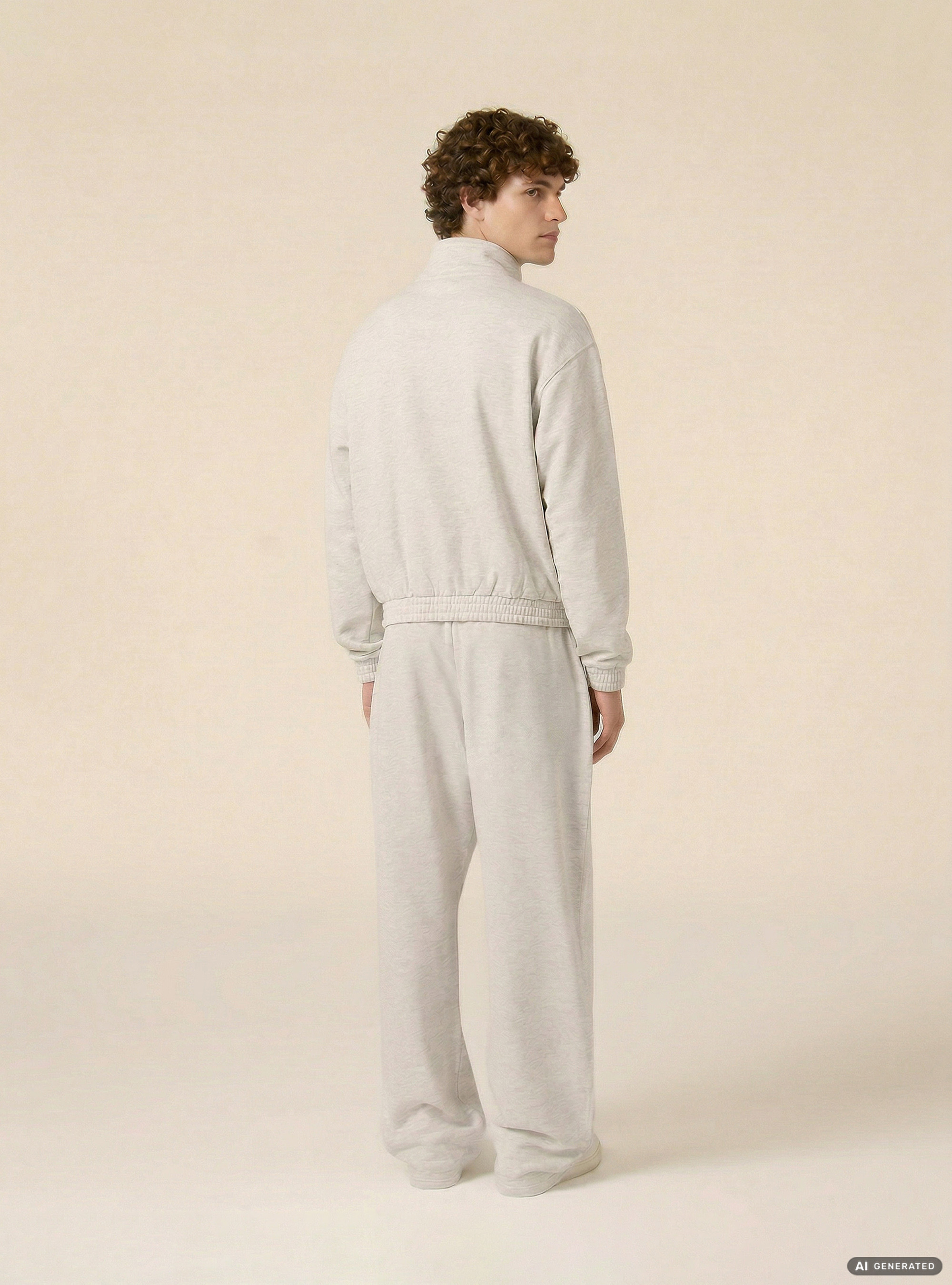 Jogger in felpa baloon fit, MGY3 GREY MEL LIGHT