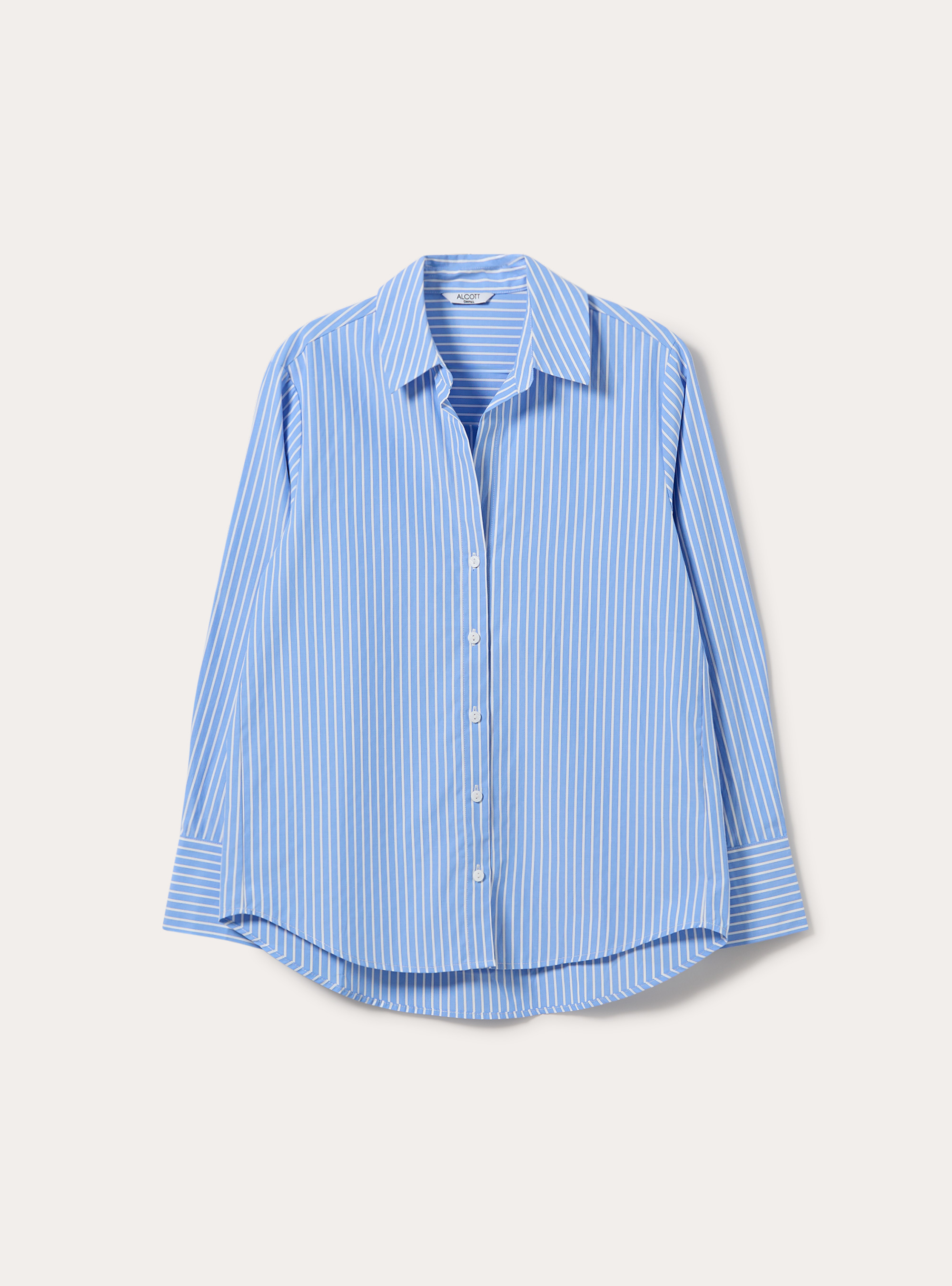 Gestreiftes Popeline-Hemd im Regular Fit, AZ2 AZURE MEDIUM