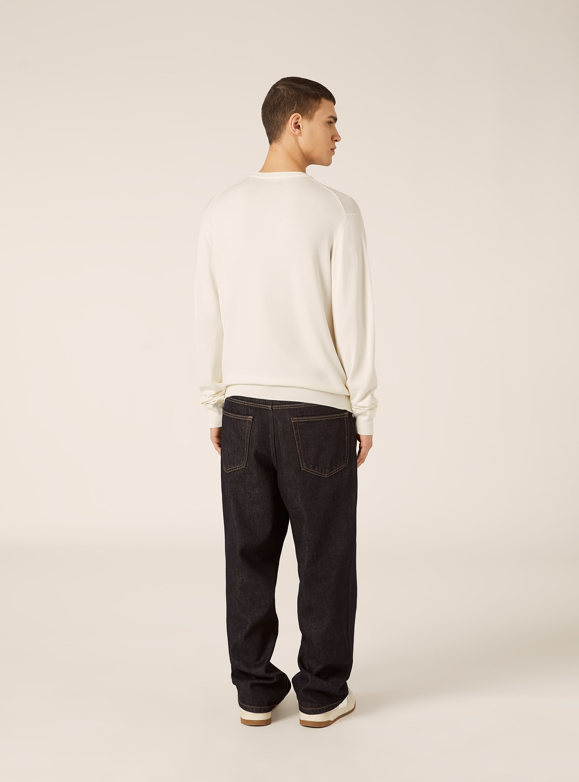 Pullover in sustainable Ecovero viscose, WH1 OFF WHITE
