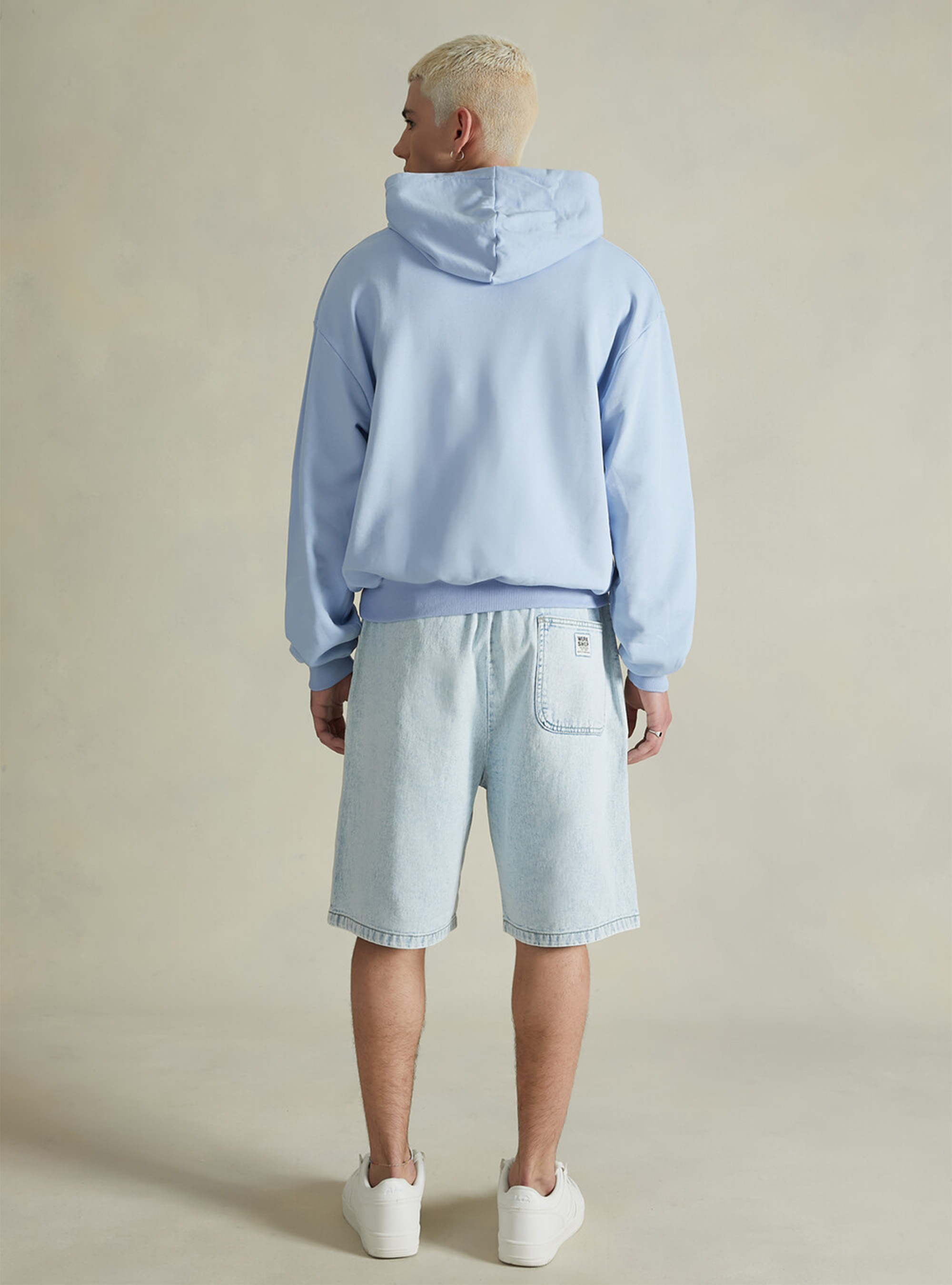 Felpa boxy fit Capri Capsule Genderless, AZ3 AZURE LIGHT