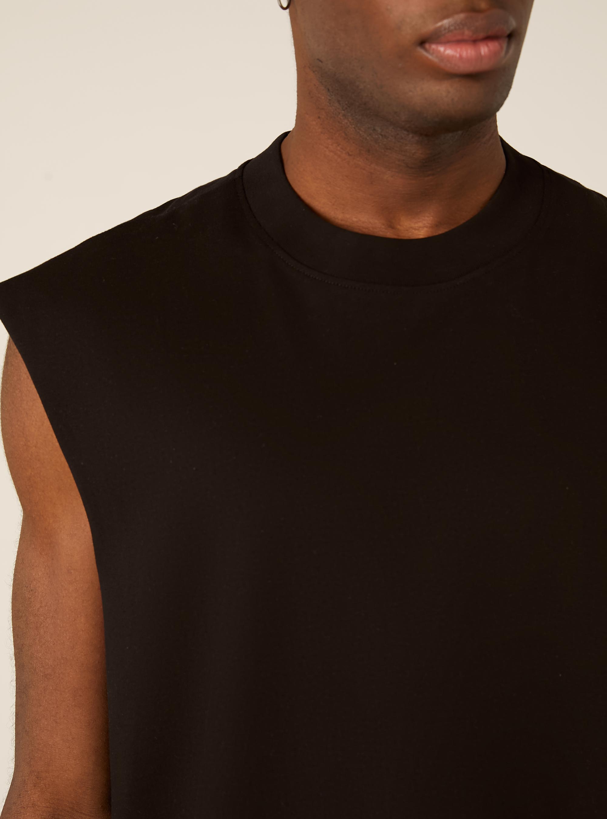 Boxy Fit Tanktop, BK1 BLACK
