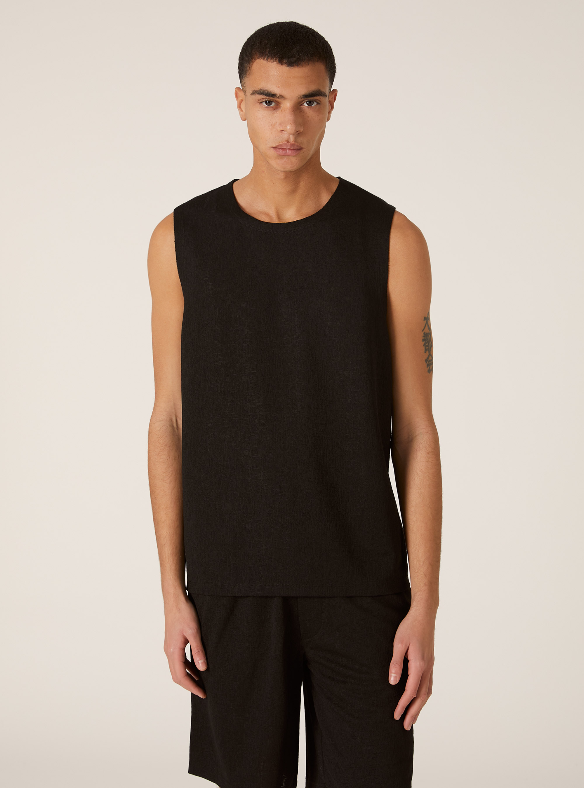 D&eacute;bardeur textur&eacute;, BK1 BLACK