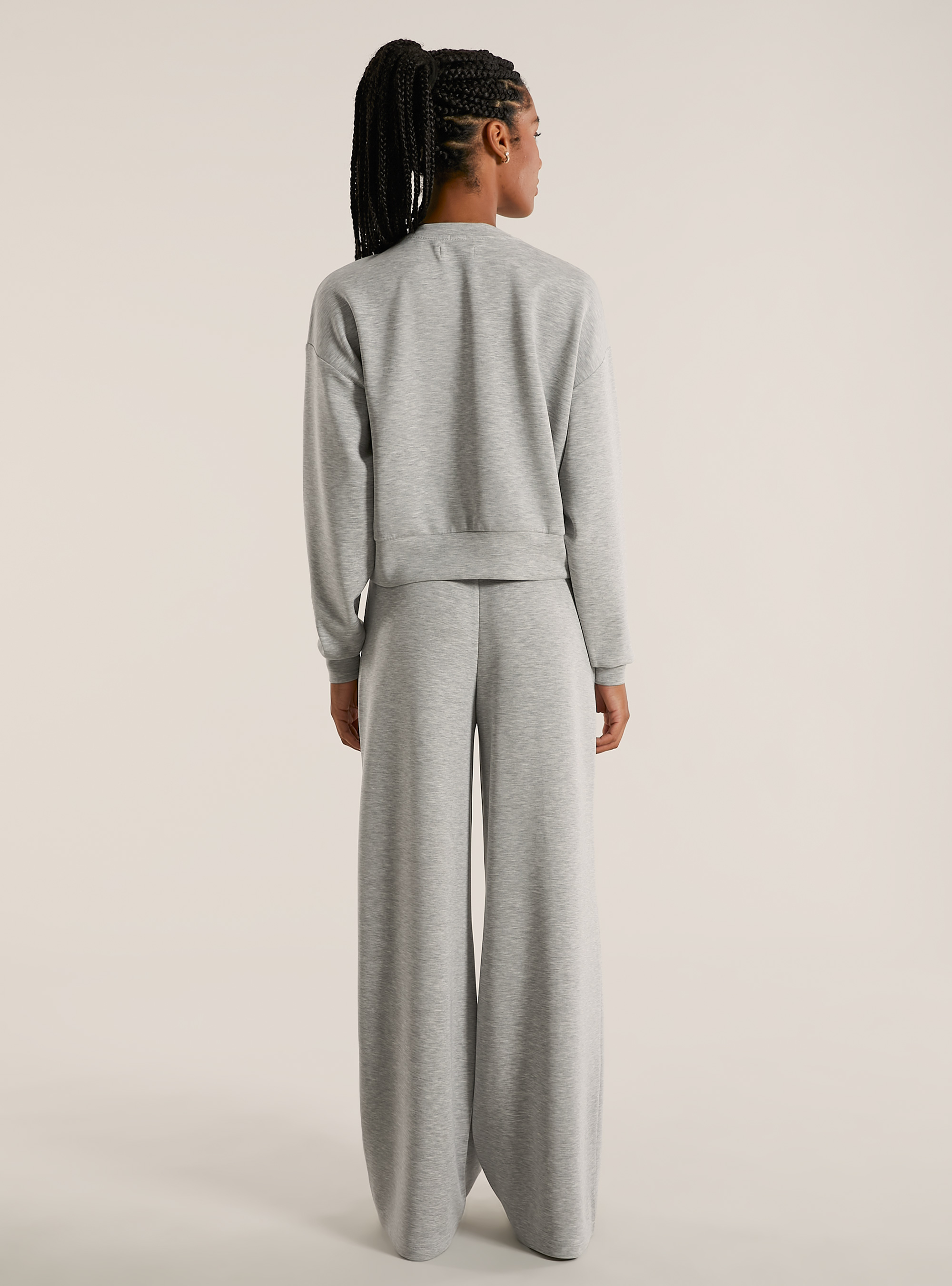 Sweat court en scuba doux, MGY3 GREY MEL LIGHT