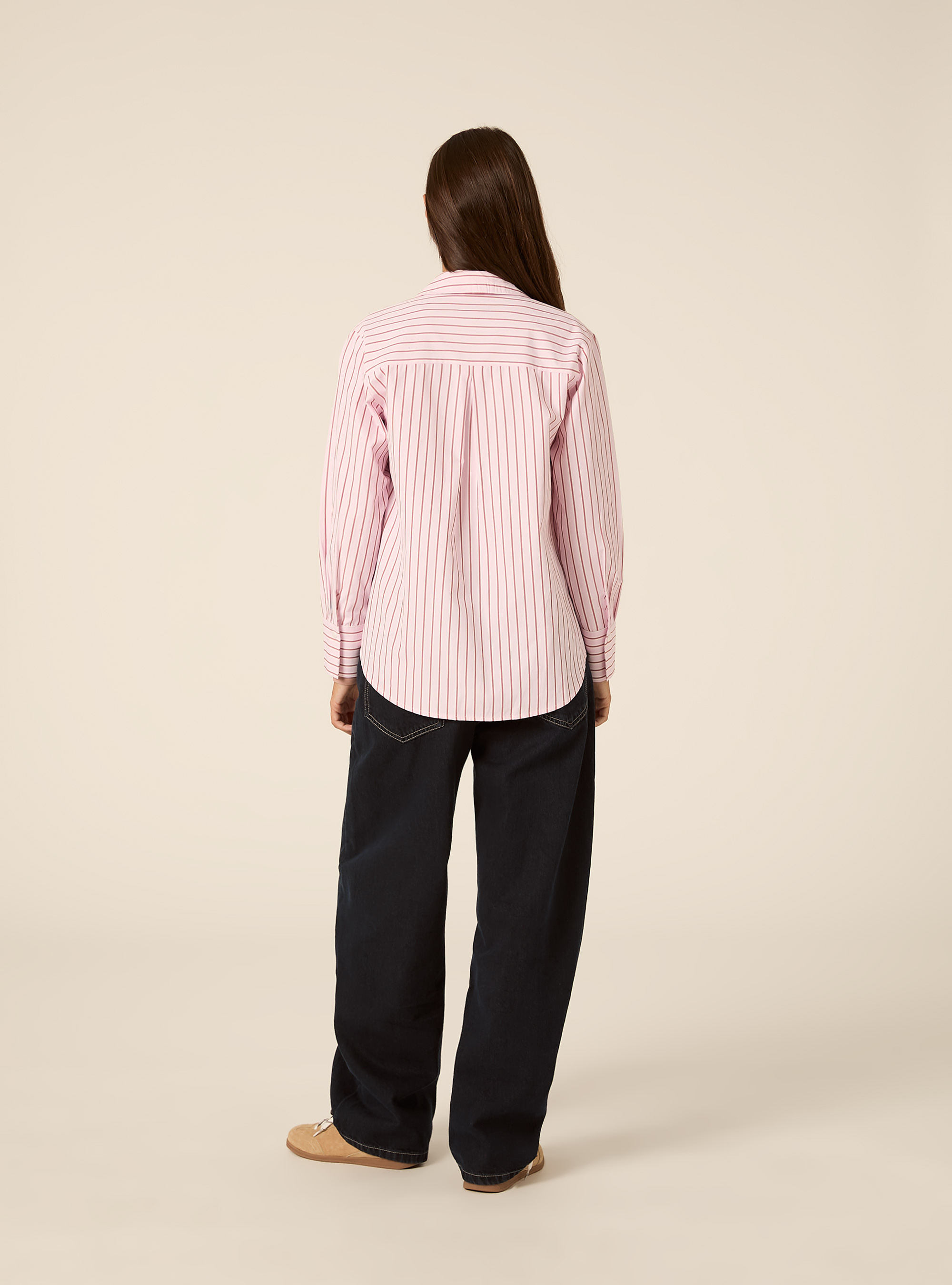 Gestreiftes Popeline-Hemd im Regular Fit, PK2 PINK MEDIUM