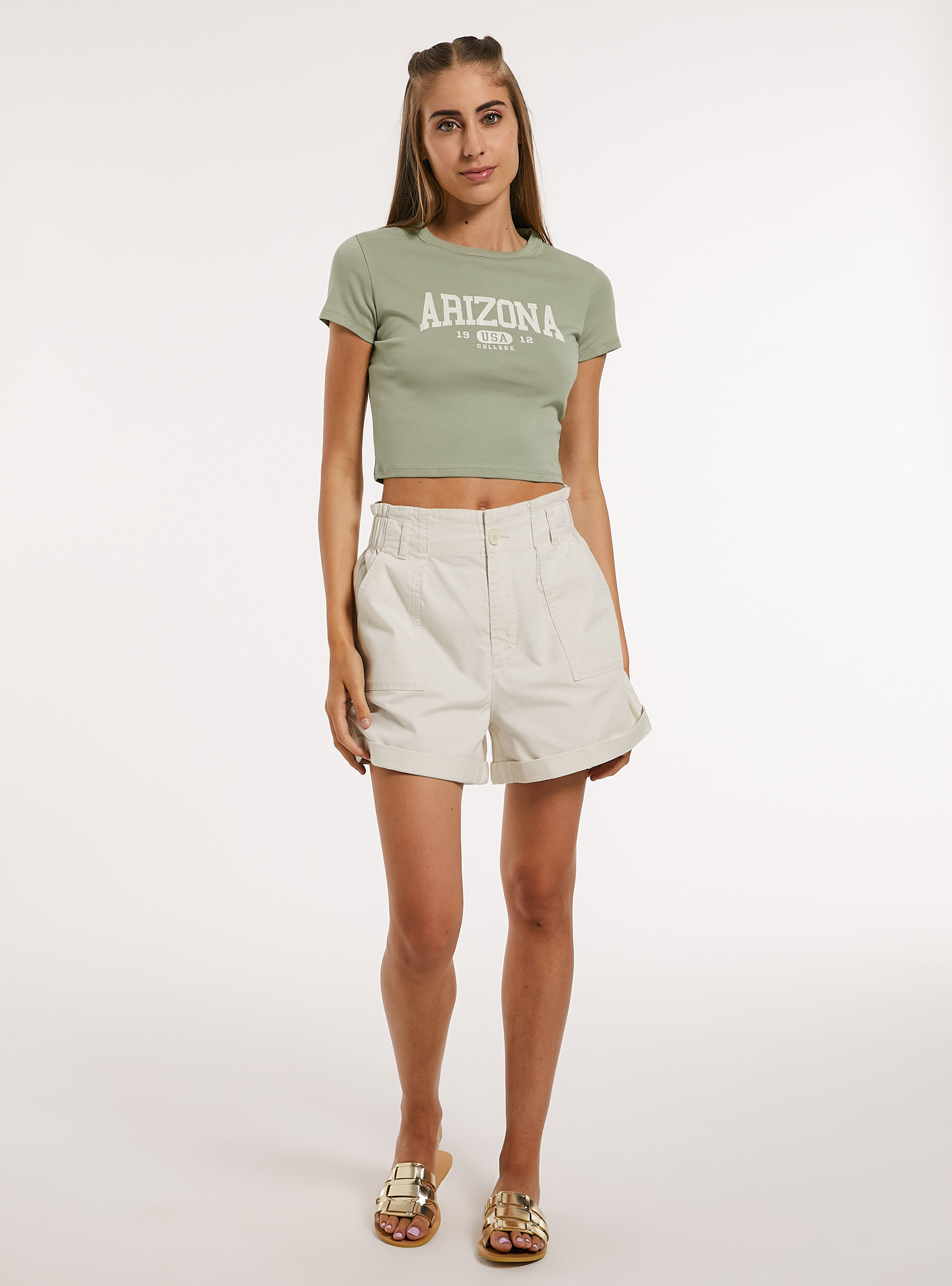 T-shirt court avec imprim&eacute;, GN3 GREEN LIGHT