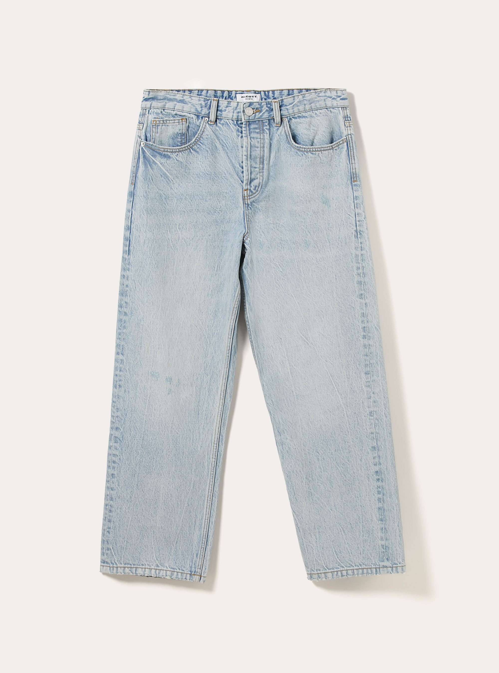 Jeans mit geradem Schnitt, D007 LIGHT AZURE