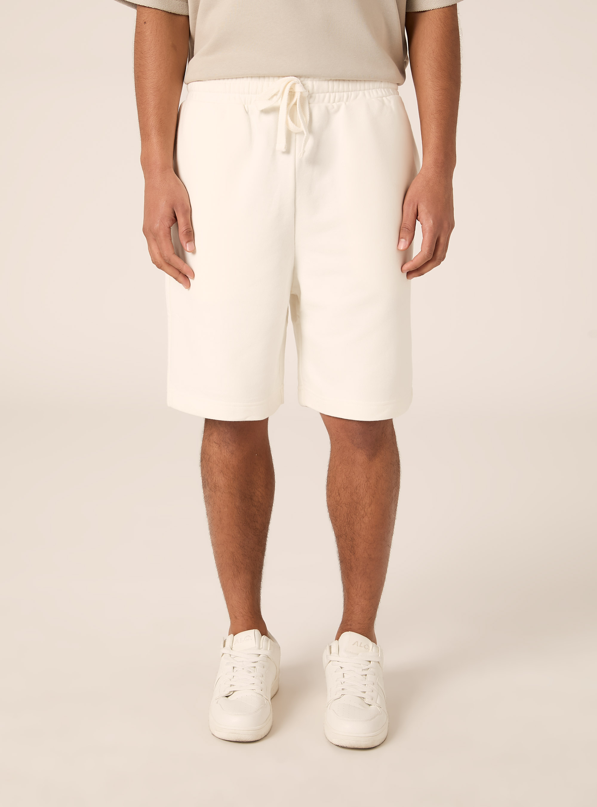 Bermudas b&aacute;sicos de felpa, WH2 WHITE