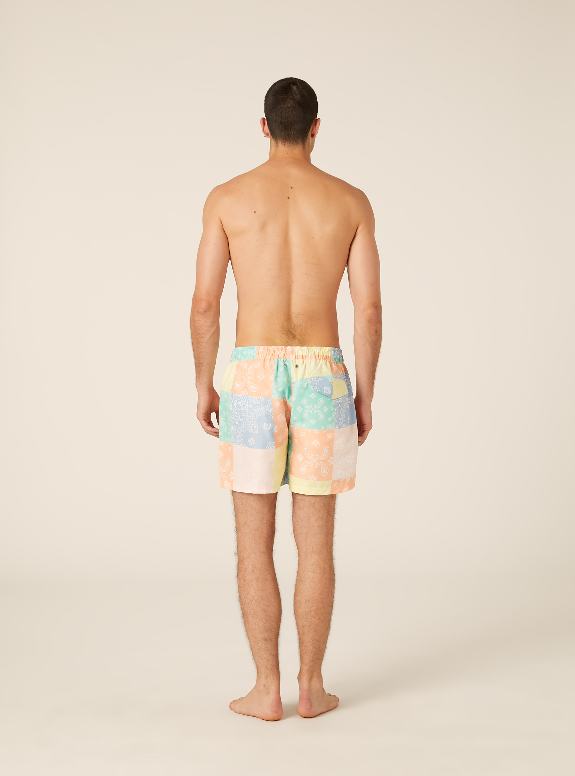 Badeshorts mit Paisley-Print, PAISLEY