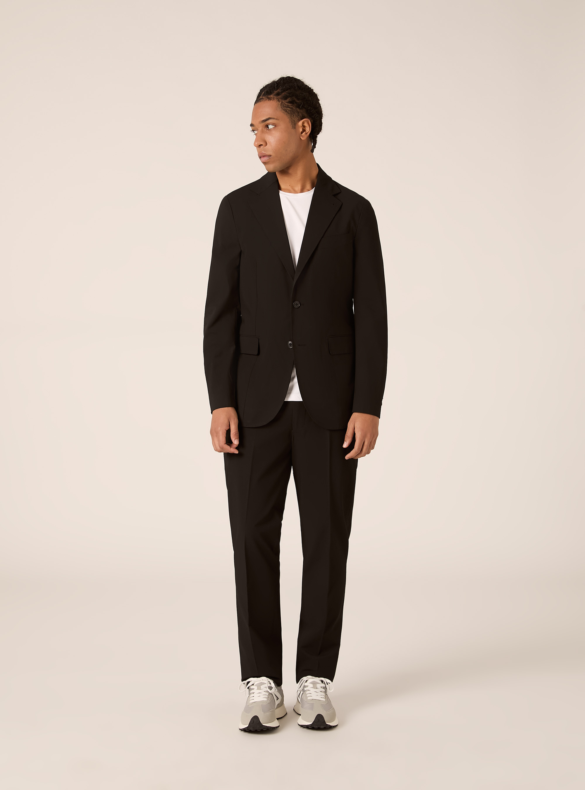 Single-breasted suit jacket, BK1 BLACK