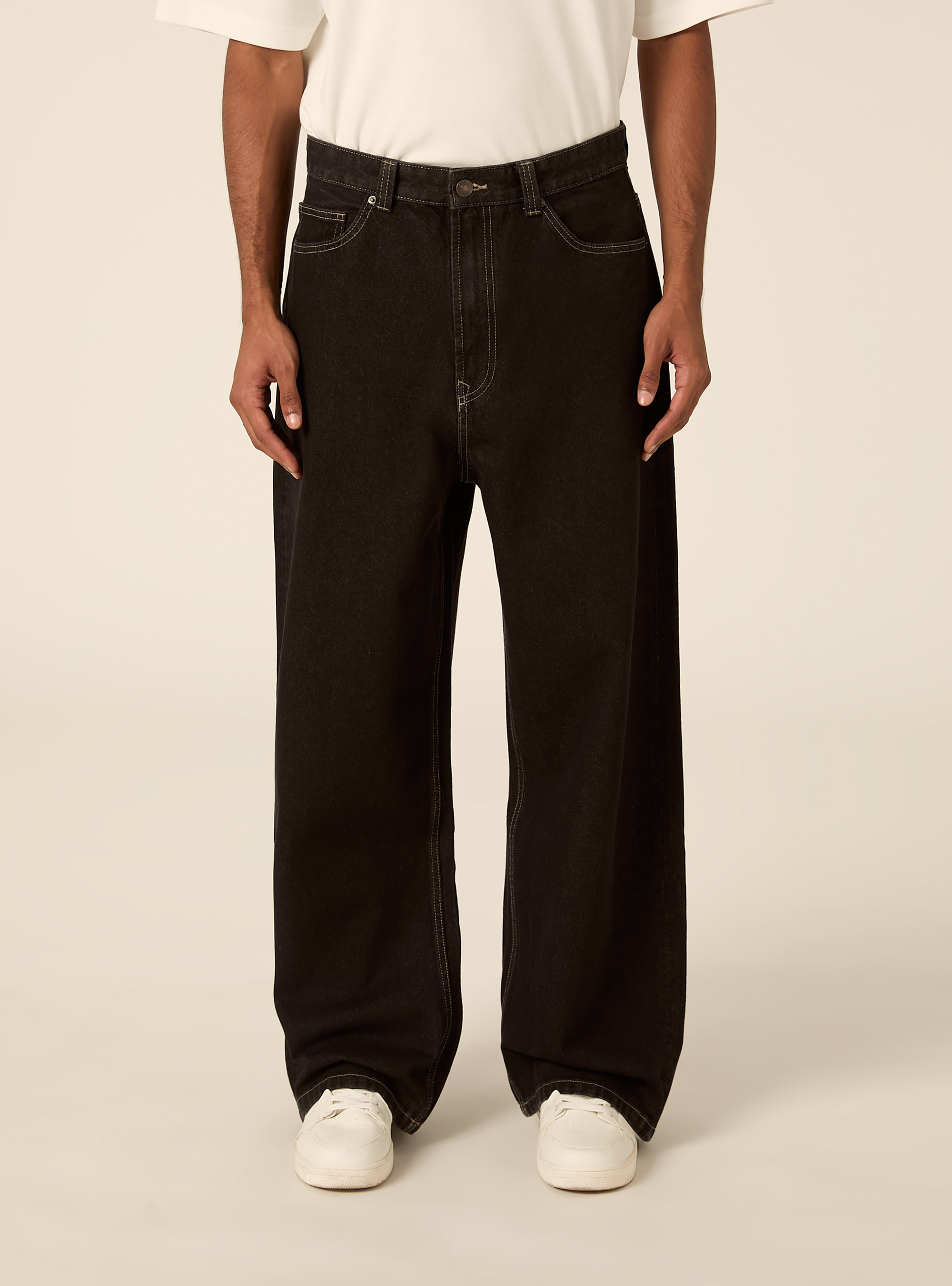 Jeans baggy fit, D000 BLACK