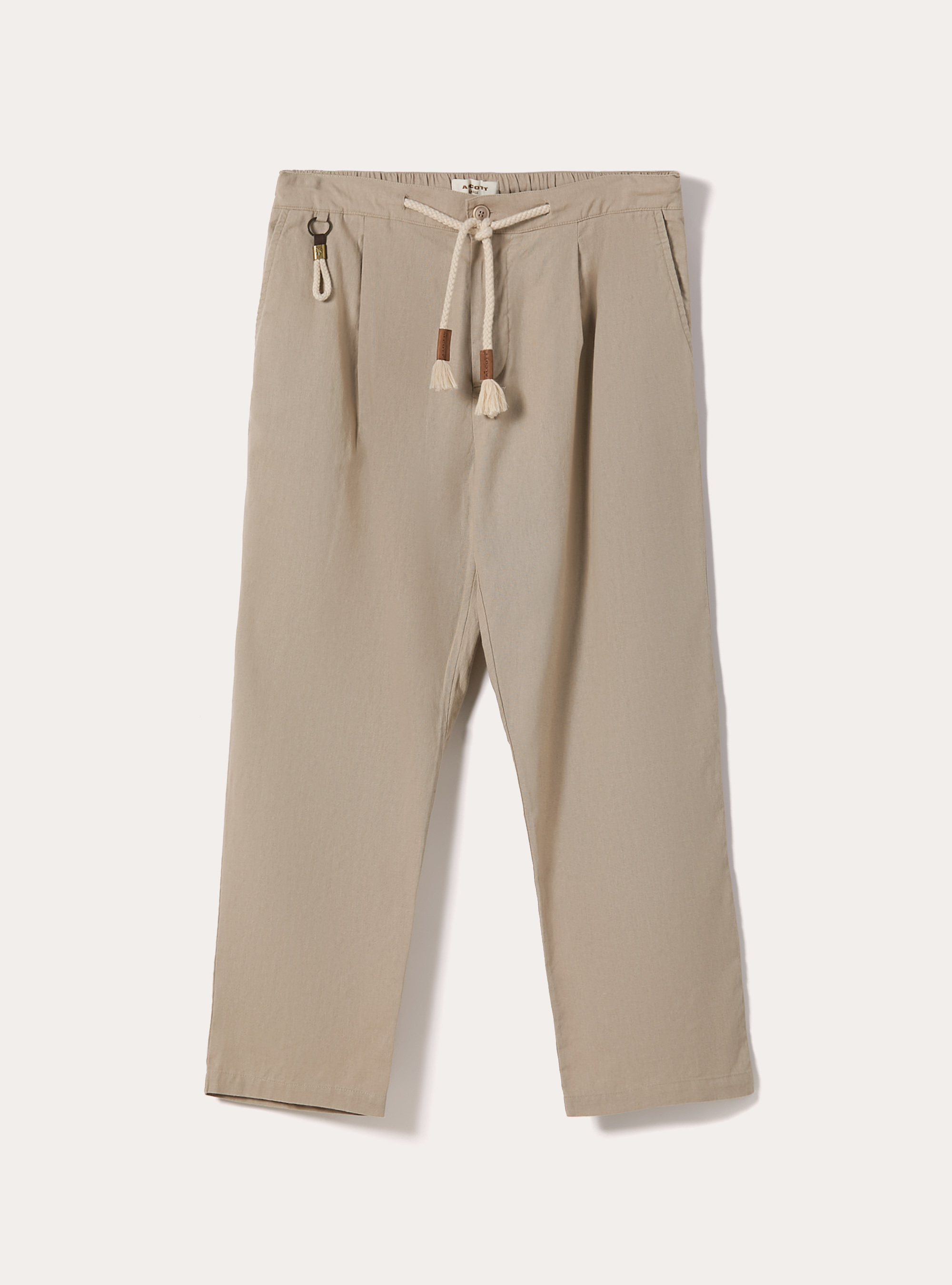 Linen-blend jogger pants, BG3 BEIGE LIGHT