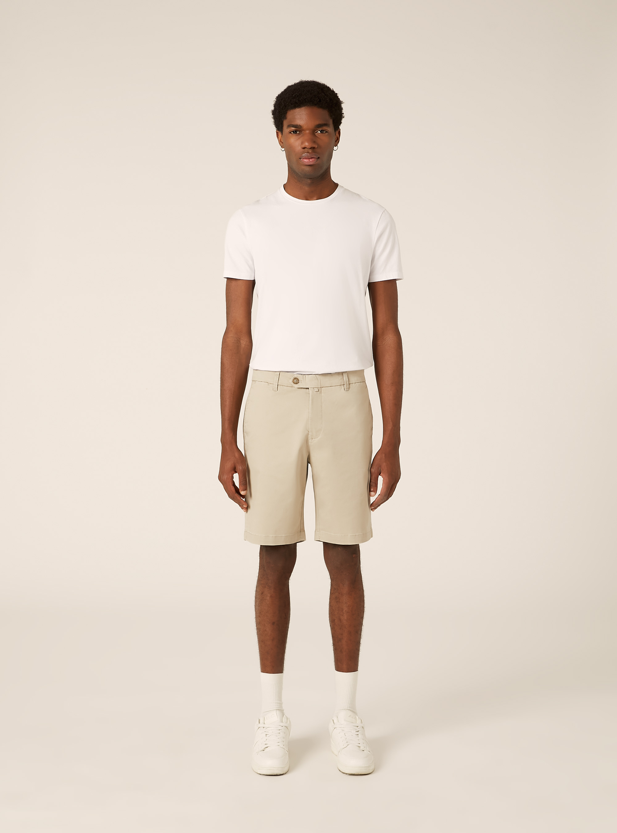 Twill Chino Bermuda Shorts, BG2 BEIGE MEDIUM