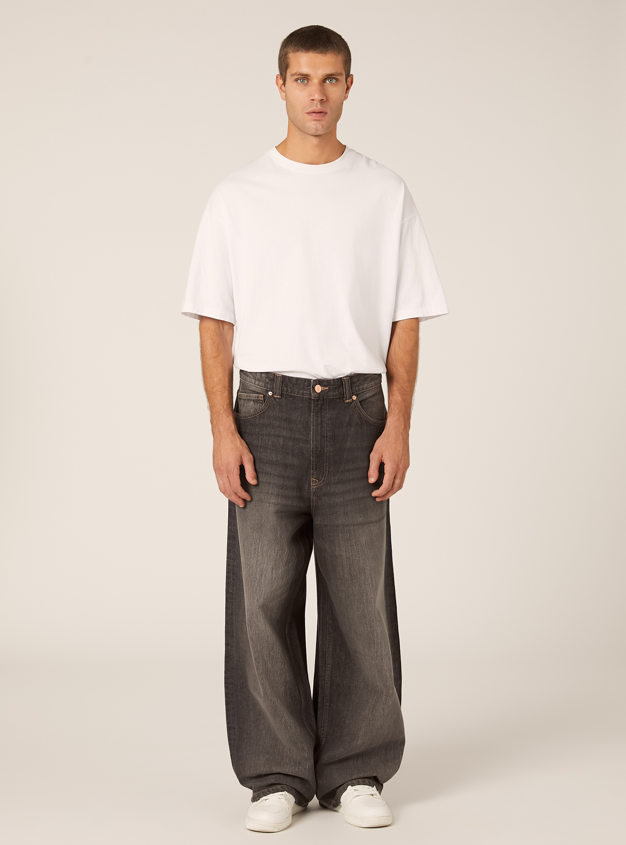 Jeans coupe super baggy, D00G GREY