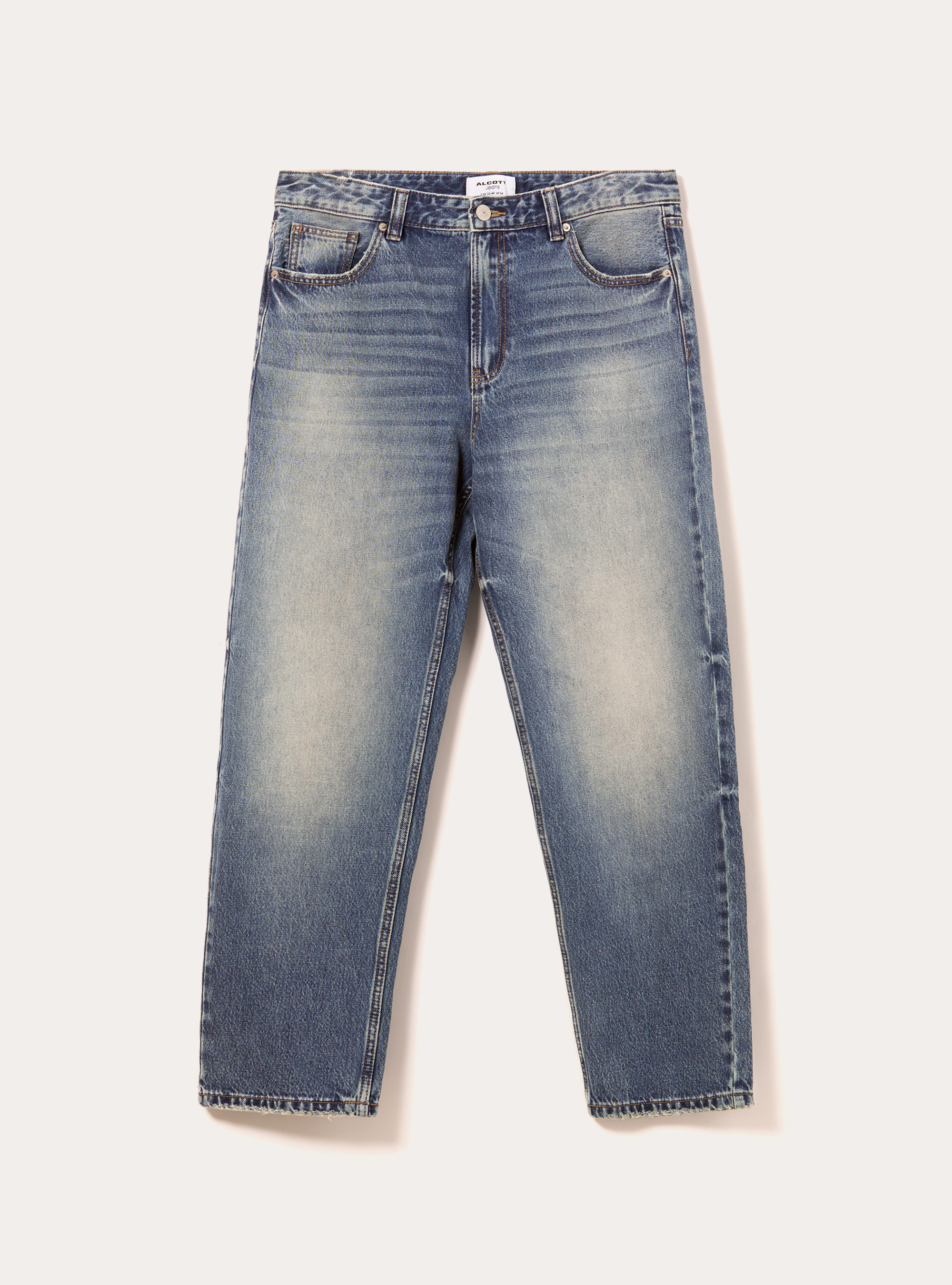 Jeans coupe fusel&eacute;e, D003 MEDIUM BLUE
