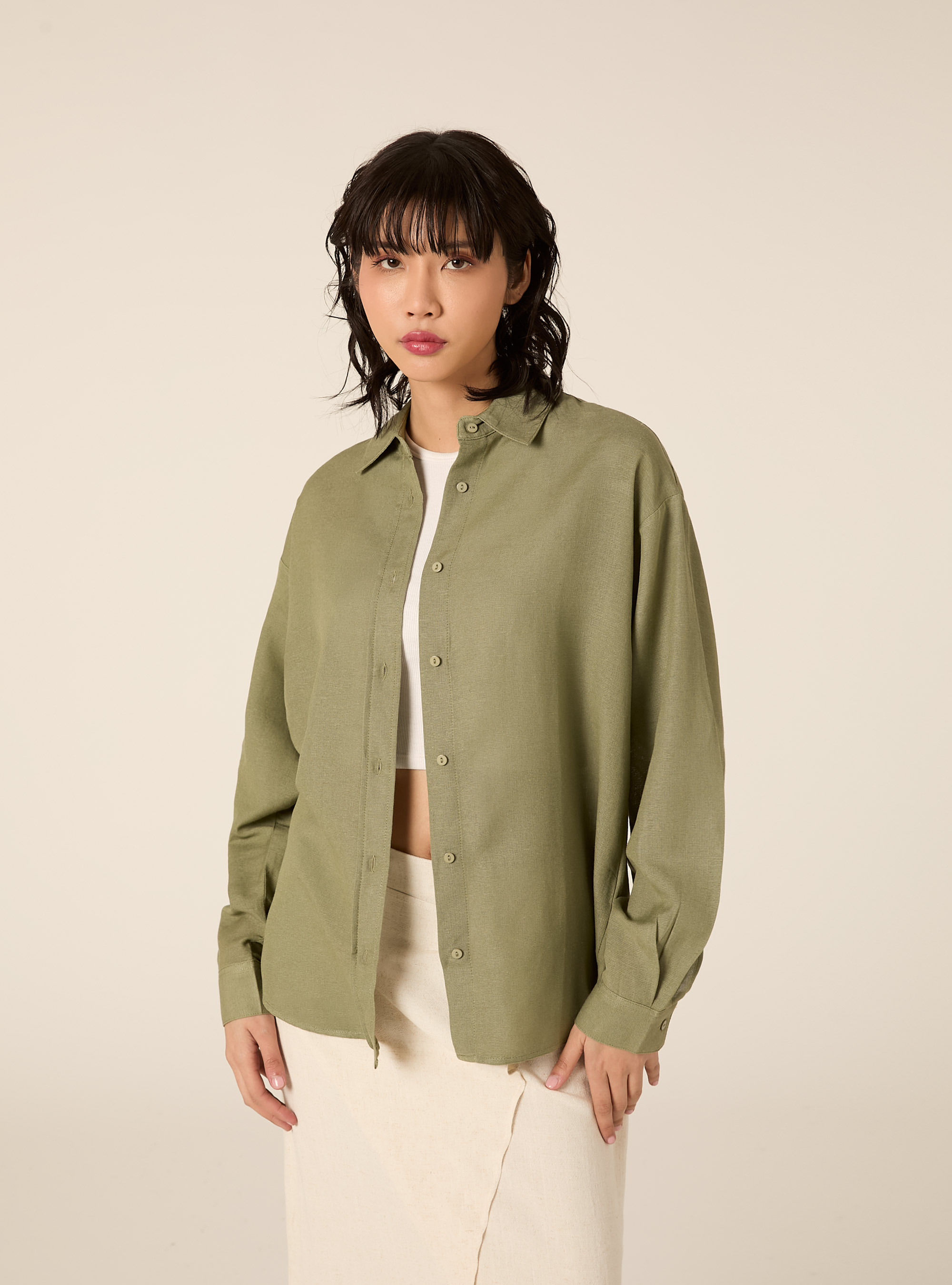 Camicia in misto lino, KAKY MEDIO