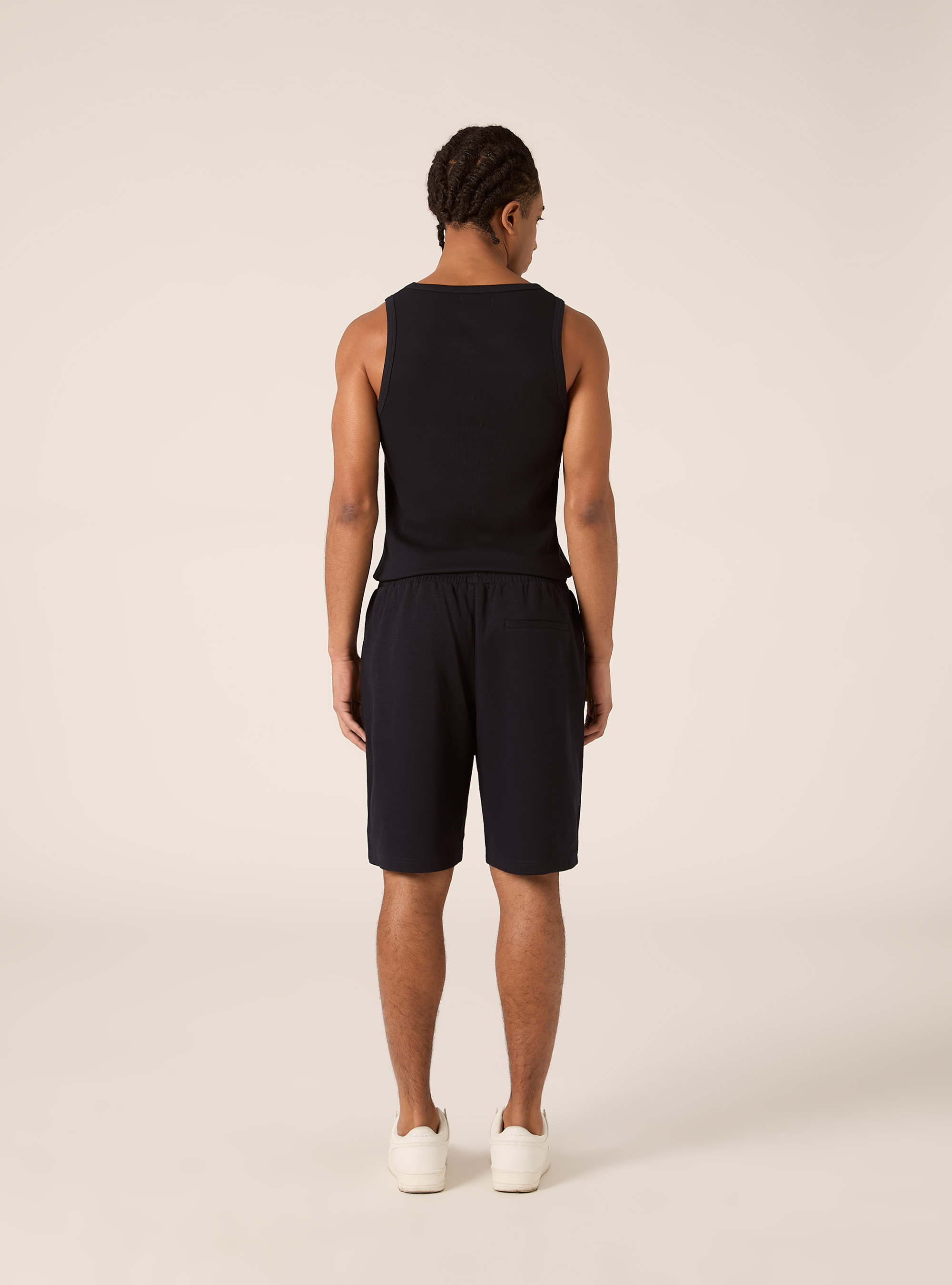 Bermuda in jersey, NAVY SCURO