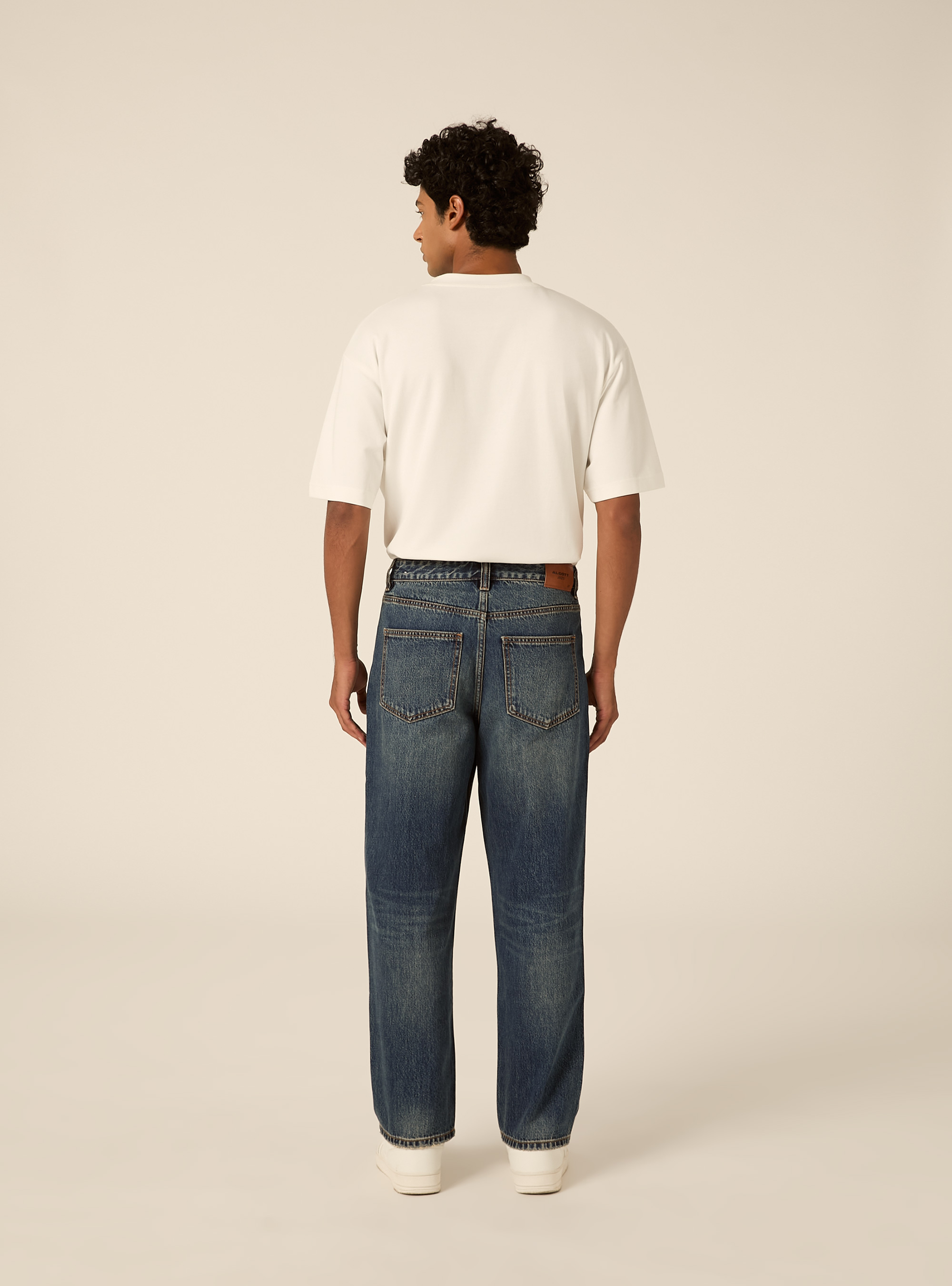 Straight fit jeans, D100 BLUE DARK OVERDYE