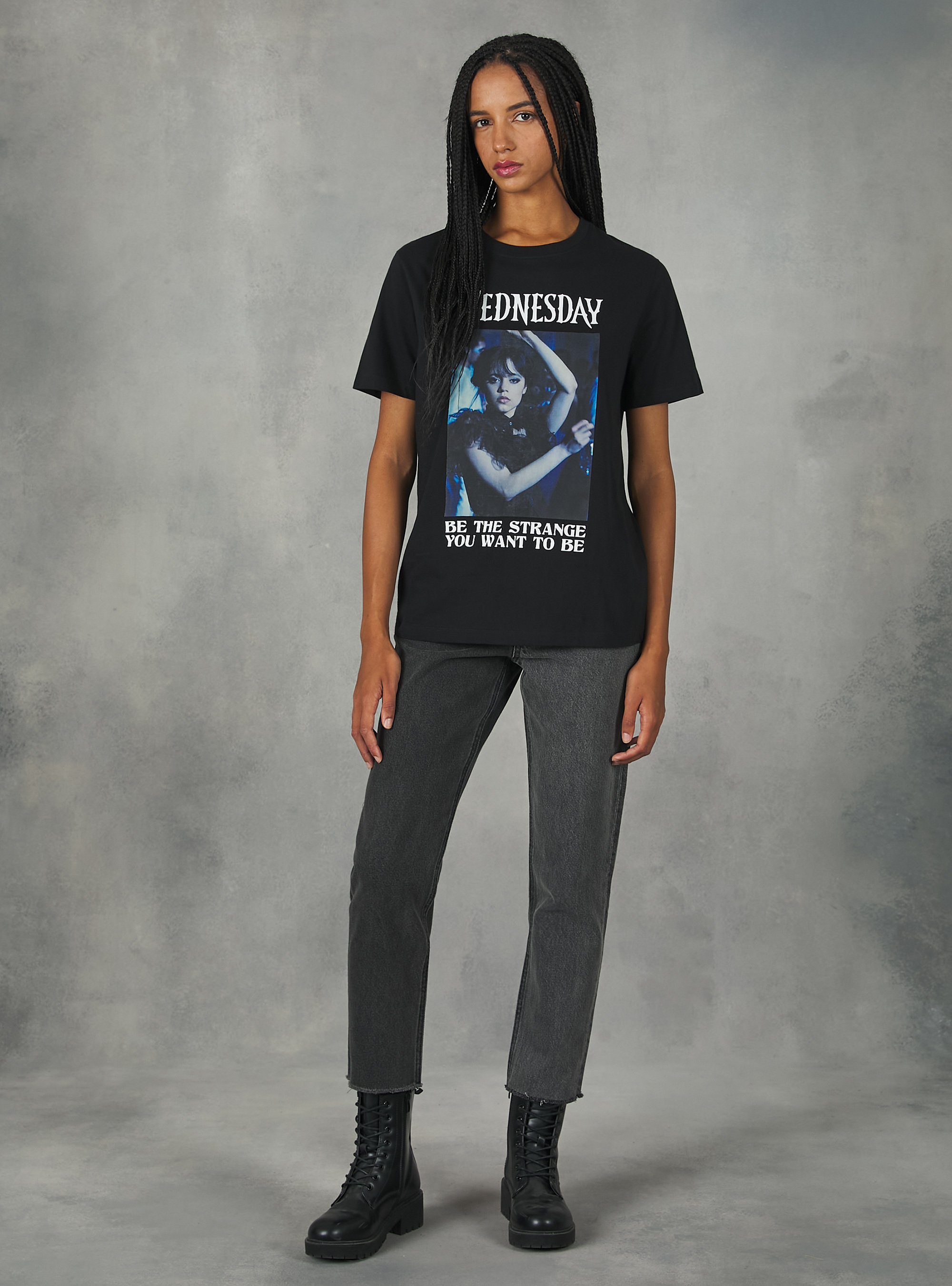 Maglietta Wednesday / Alcott, BK1 BLACK