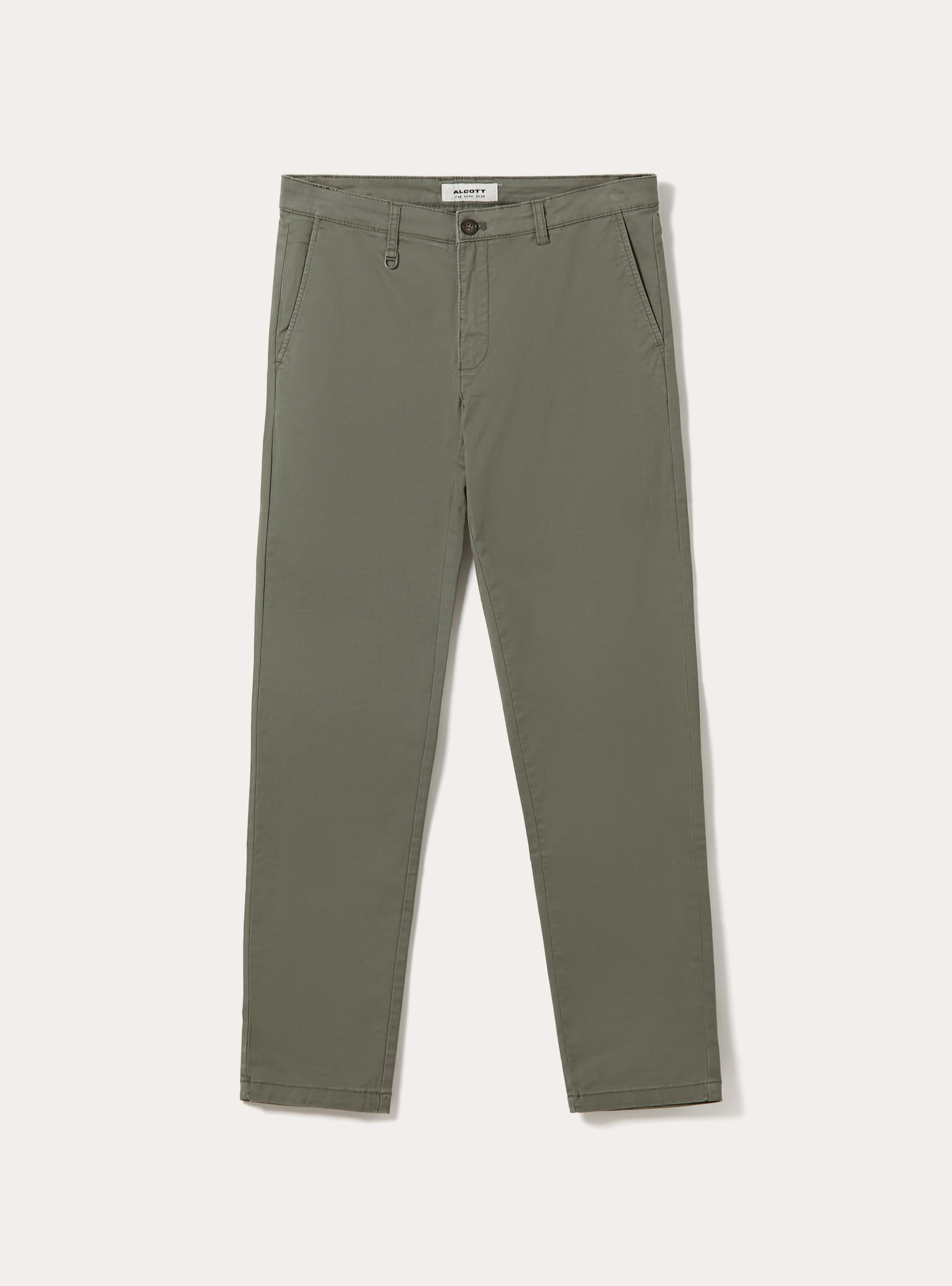 Pantalon chino stretch en serg&eacute; coupe skinny, KY2 KAKY MEDIUM