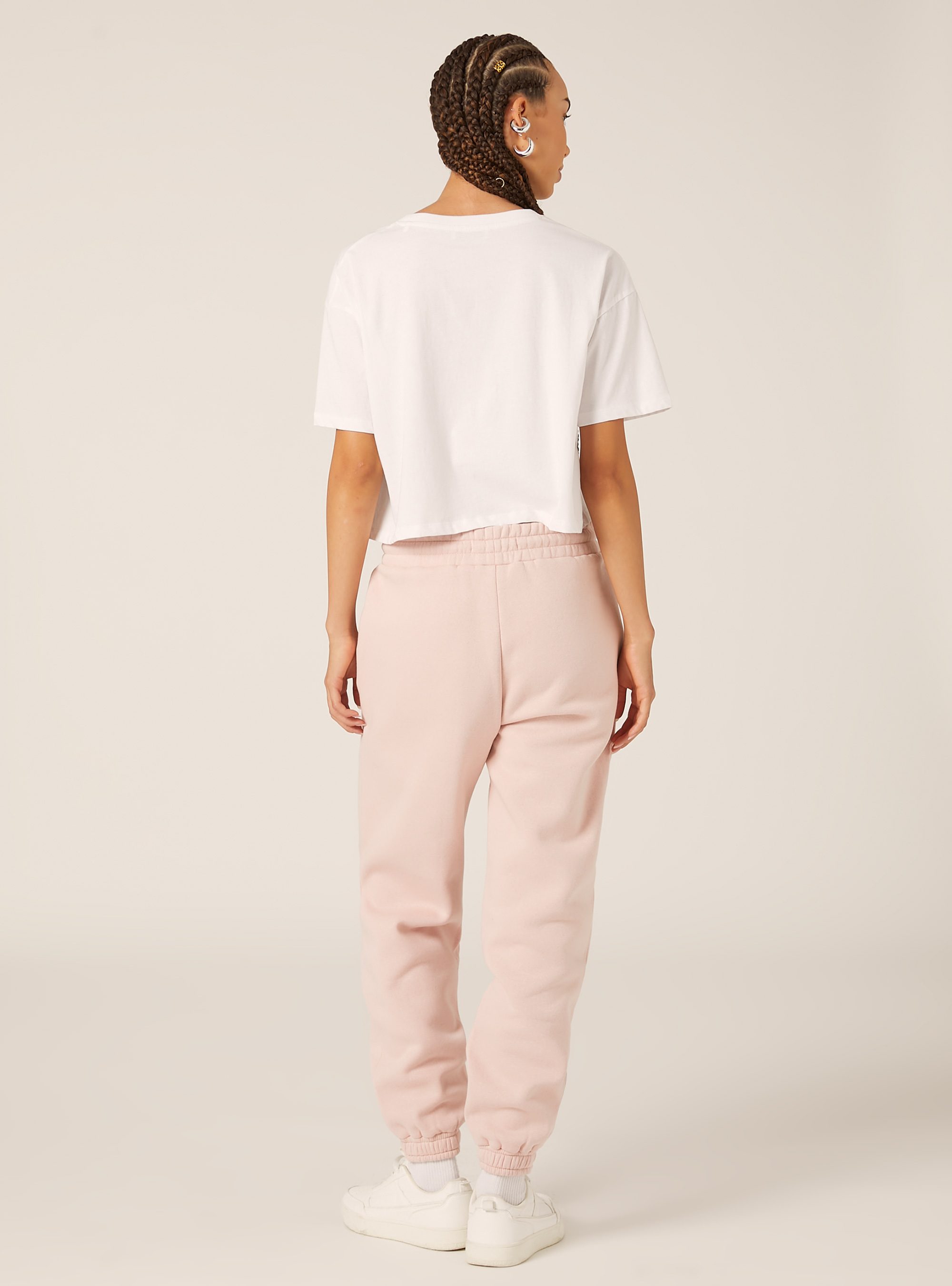 Pantalon jogger en molleton, PK2 PINK MEDIUM