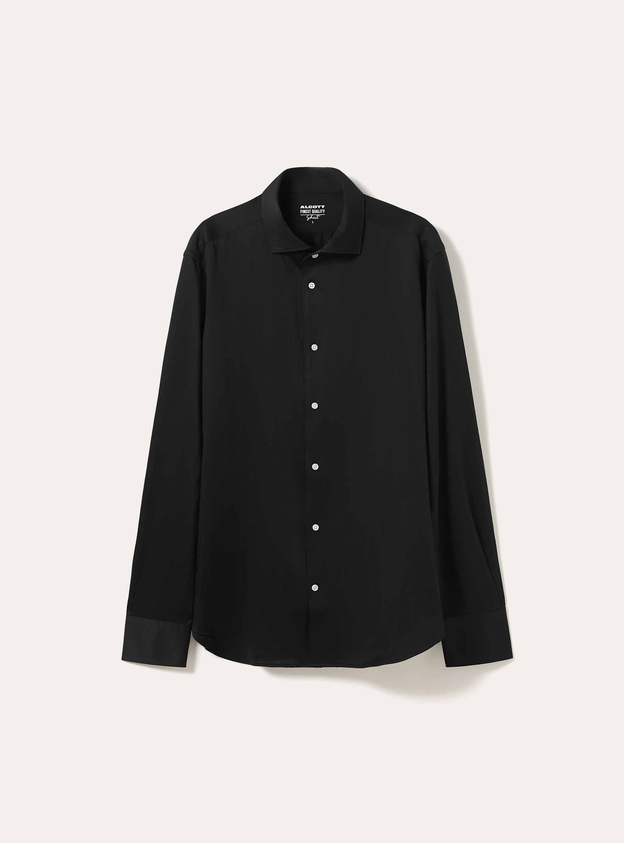 Camicia Traveller in jersey, NERO