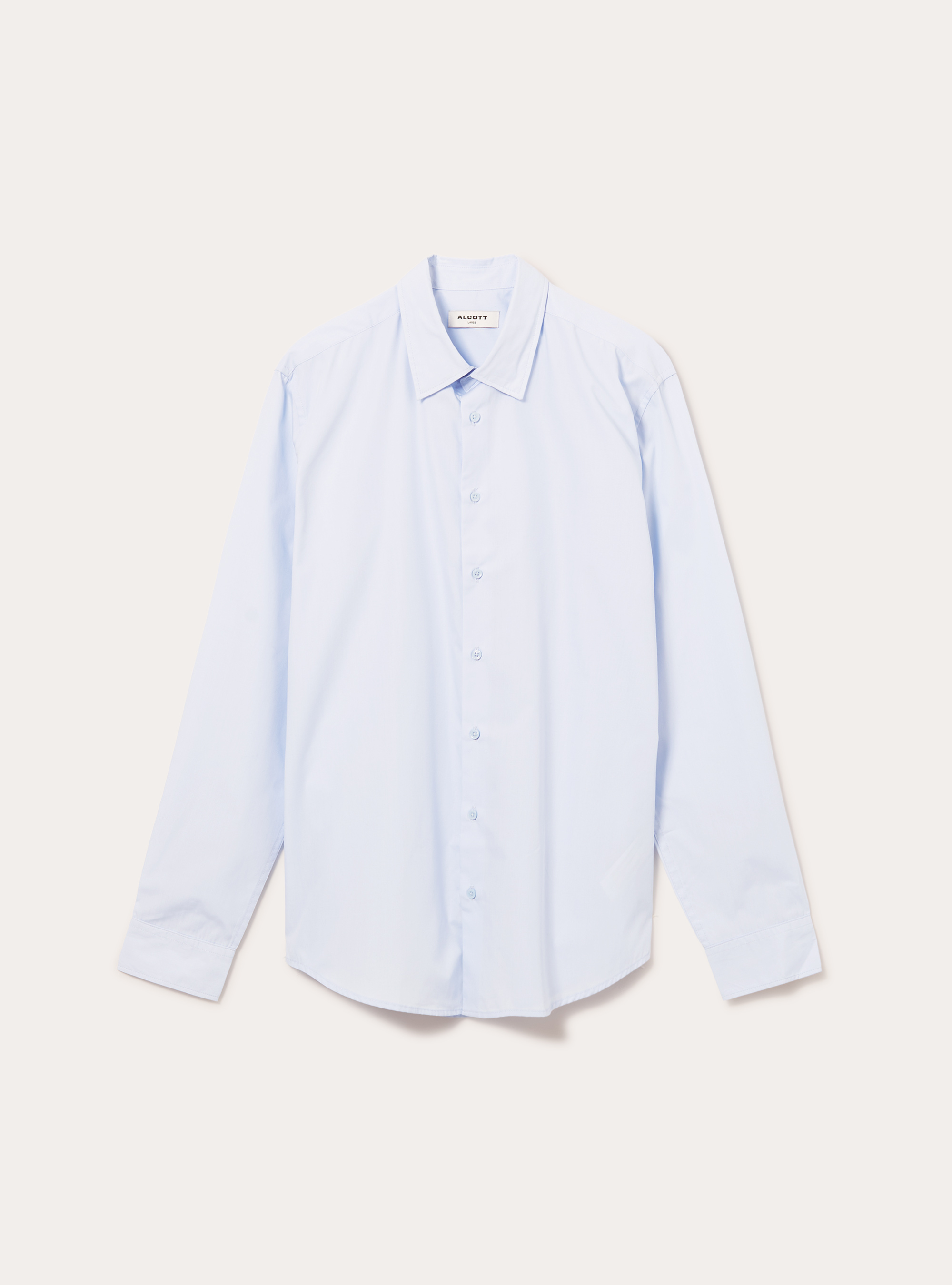 Chemise &agrave; manches longues unie, AZ1 AZURE DARK