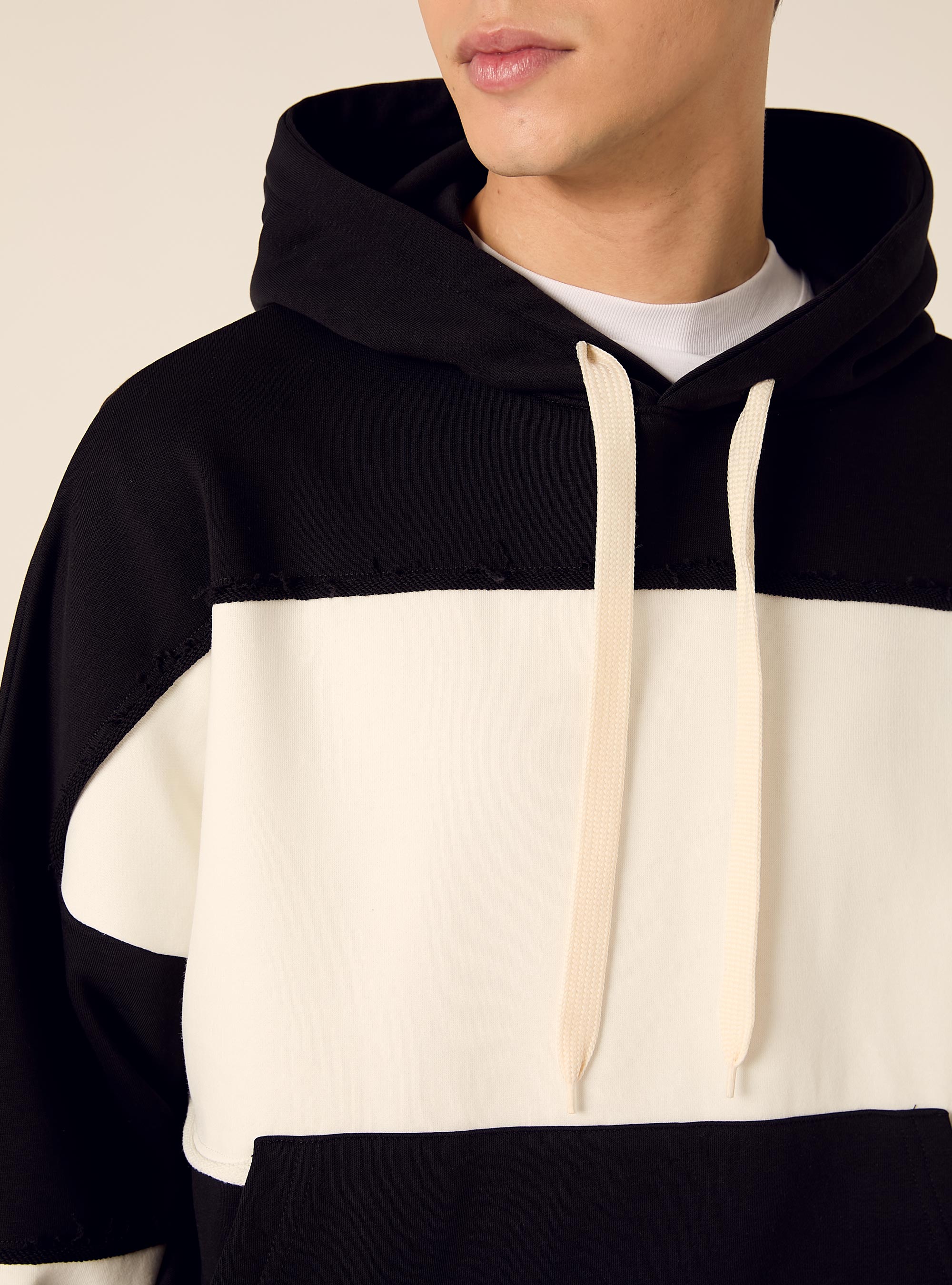 Sudadera a rayas de corte holgado, NA1 NAVY DARK