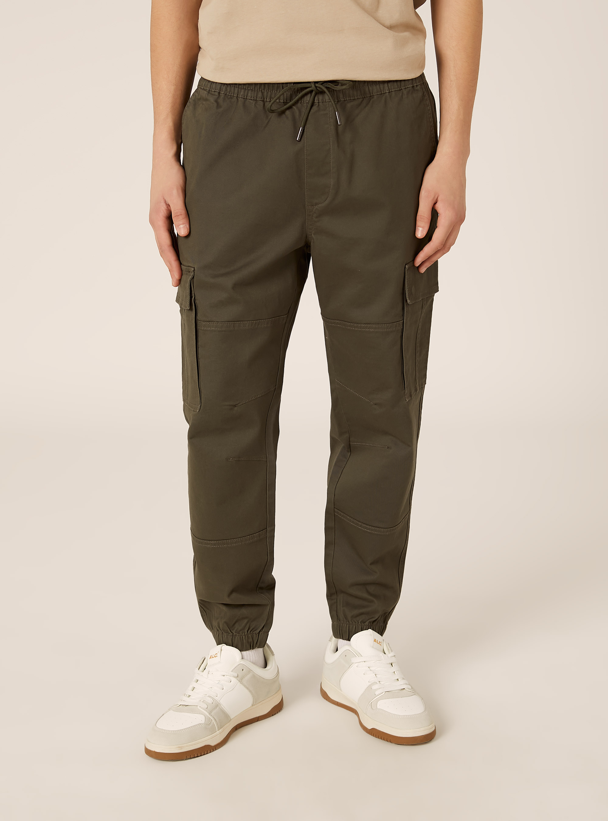 Twill cargo pants, KY2 KAKY MEDIUM