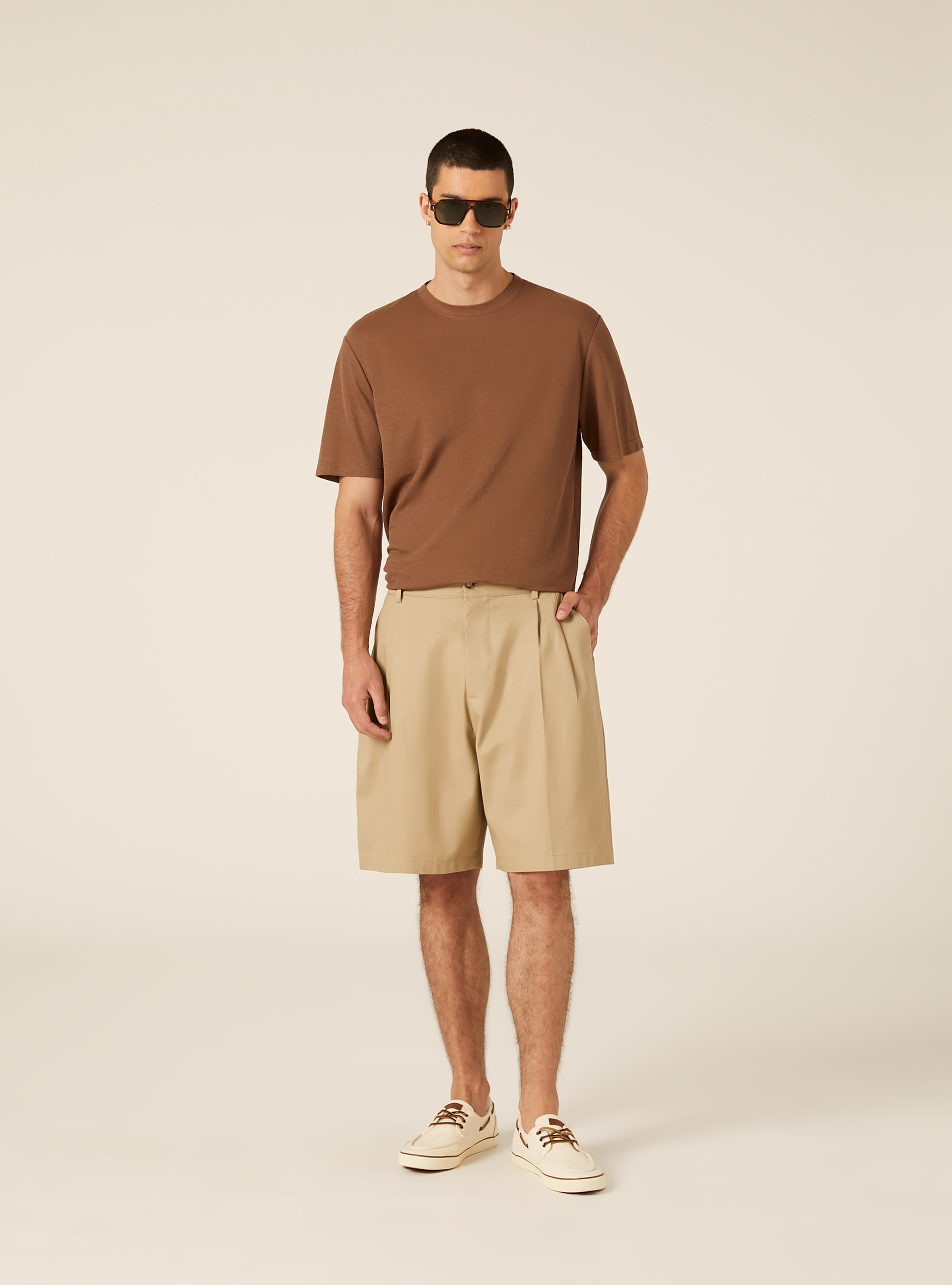 Bermuda Tailoring Coupe Baggy, BG2 BEIGE MEDIUM