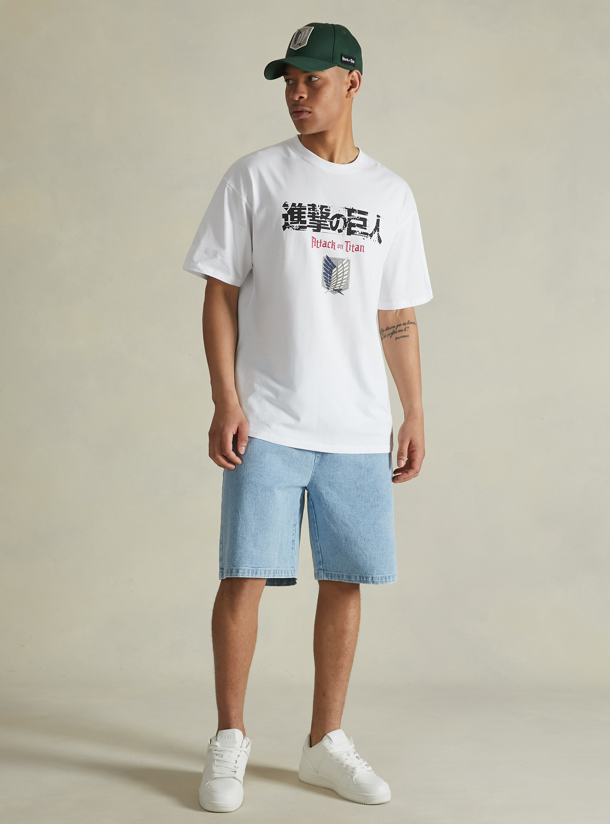 Attack on Titan / Alcott T-shirt, WH3 WHITE
